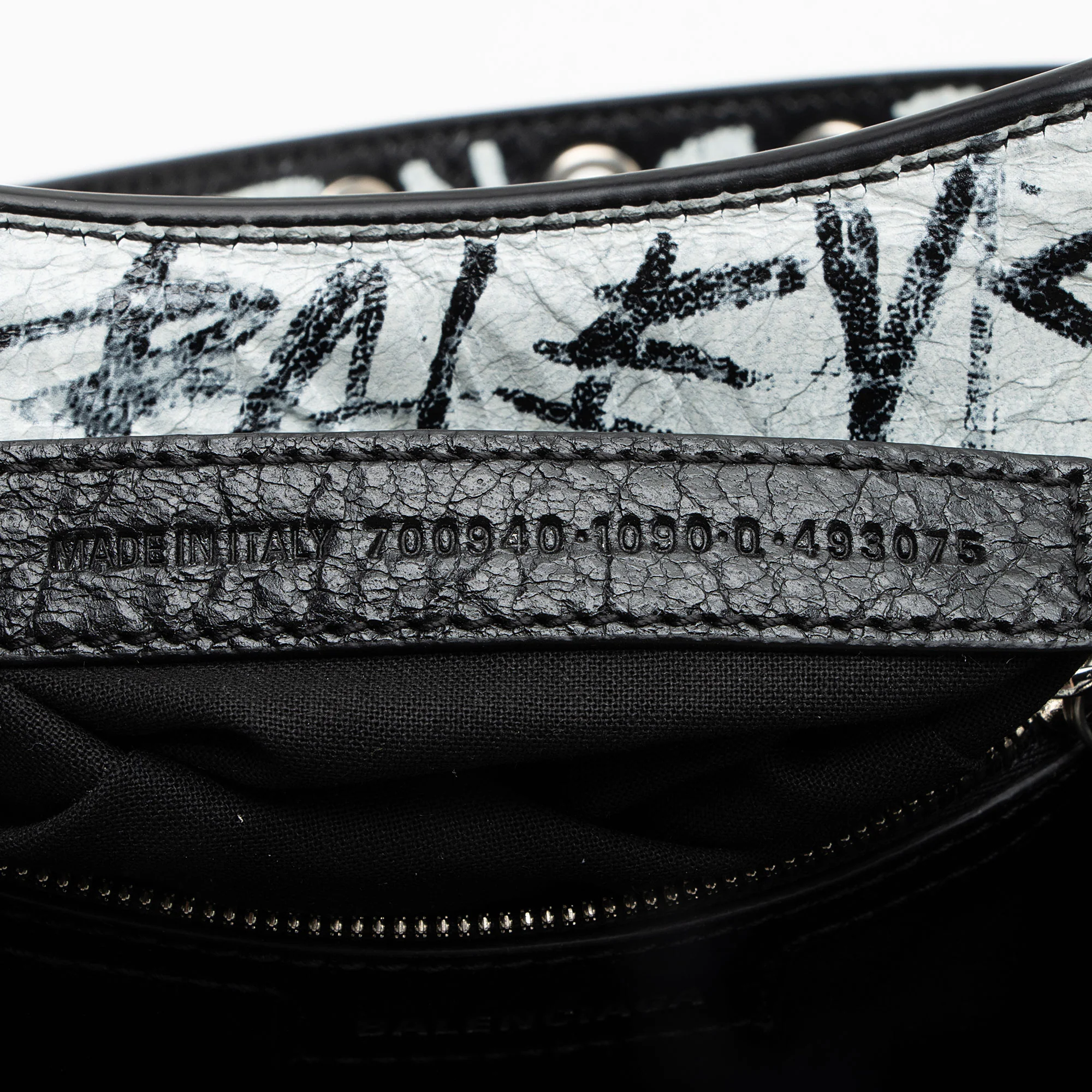Balenciaga Agneau Graffiti Signature Neo Cagole City XS Satchel - Image 6