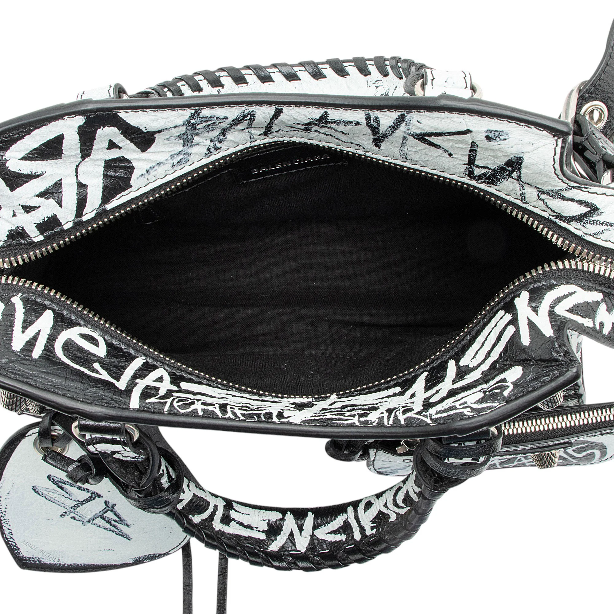 Balenciaga Agneau Graffiti Signature Neo Cagole City XS Satchel - Image 7