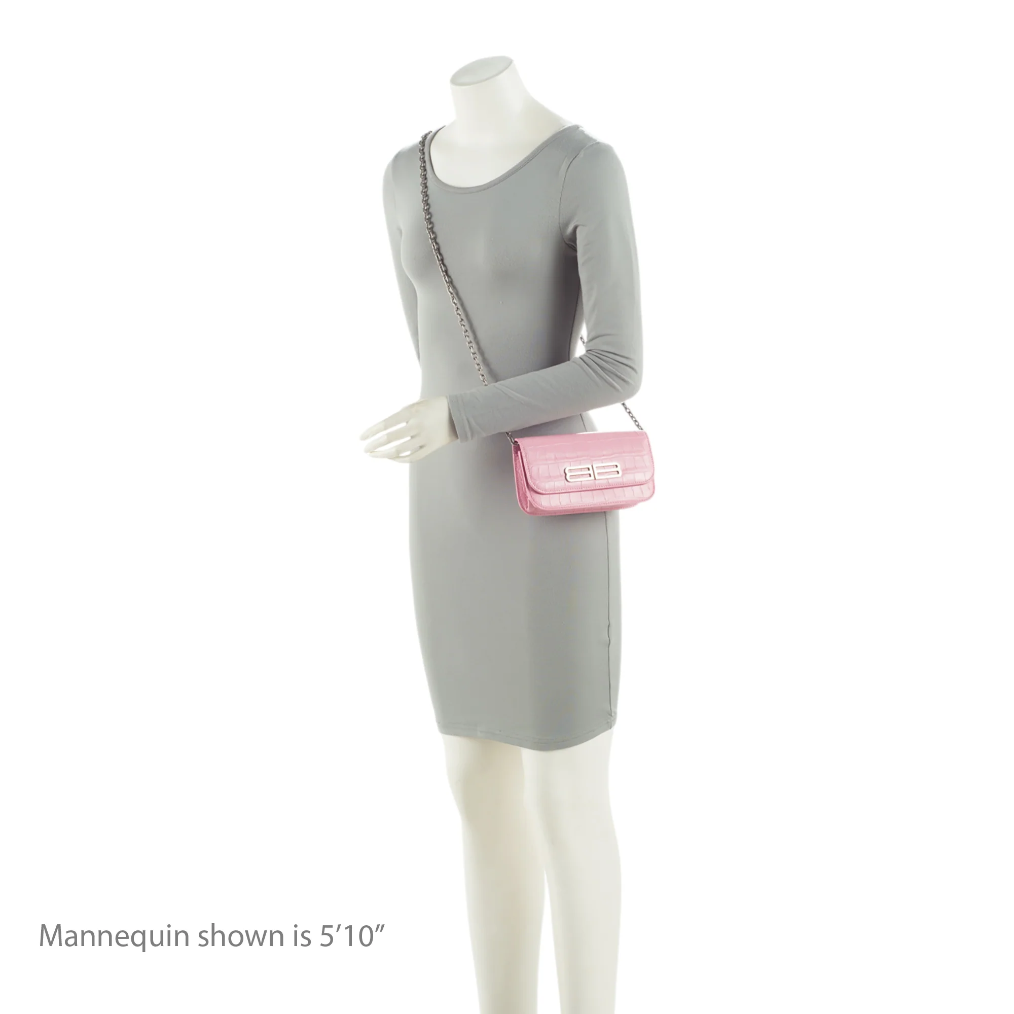 Balenciaga Croc Embossed Gossip Wallet on Chain - Image 5