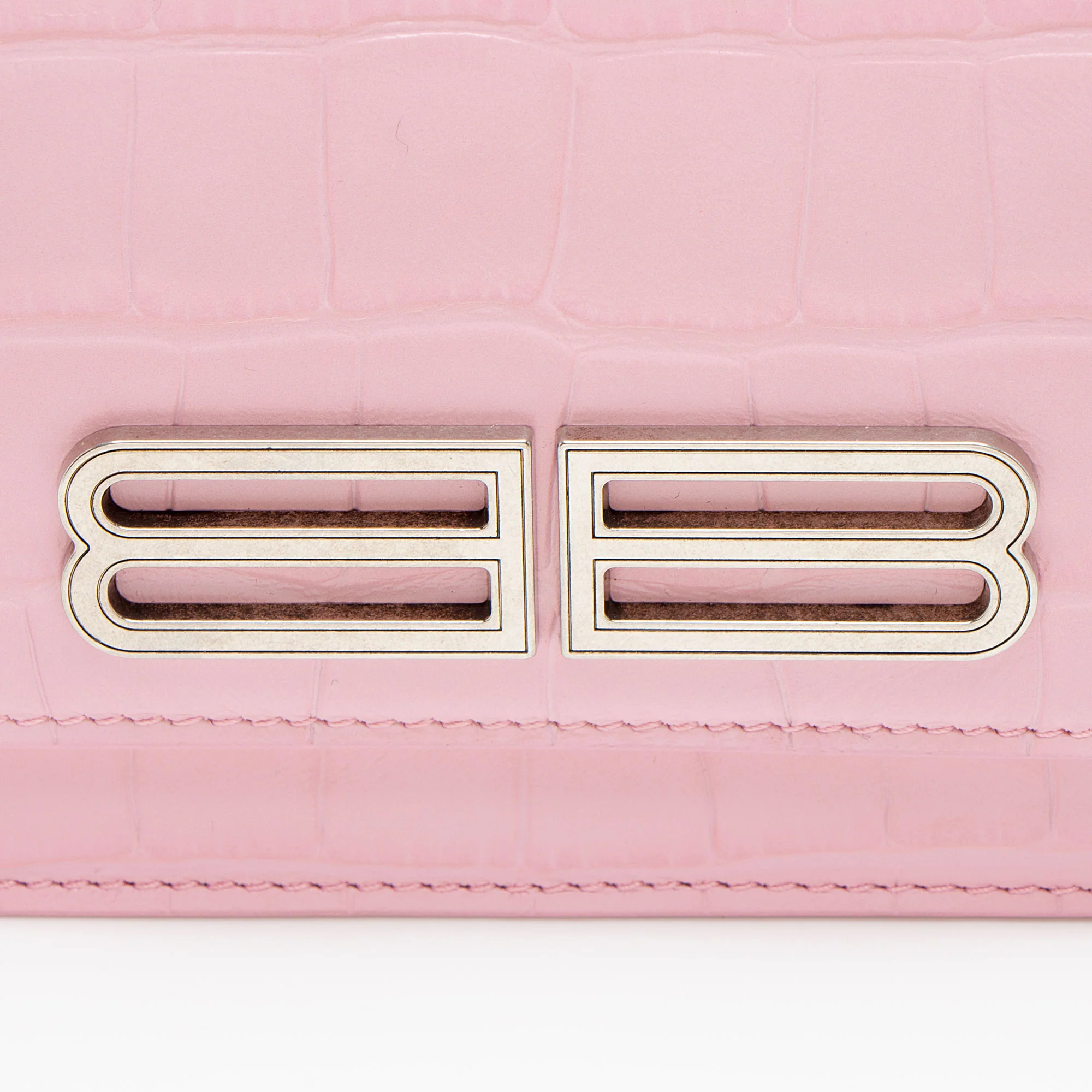 Balenciaga Croc Embossed Gossip Wallet on Chain - Image 9