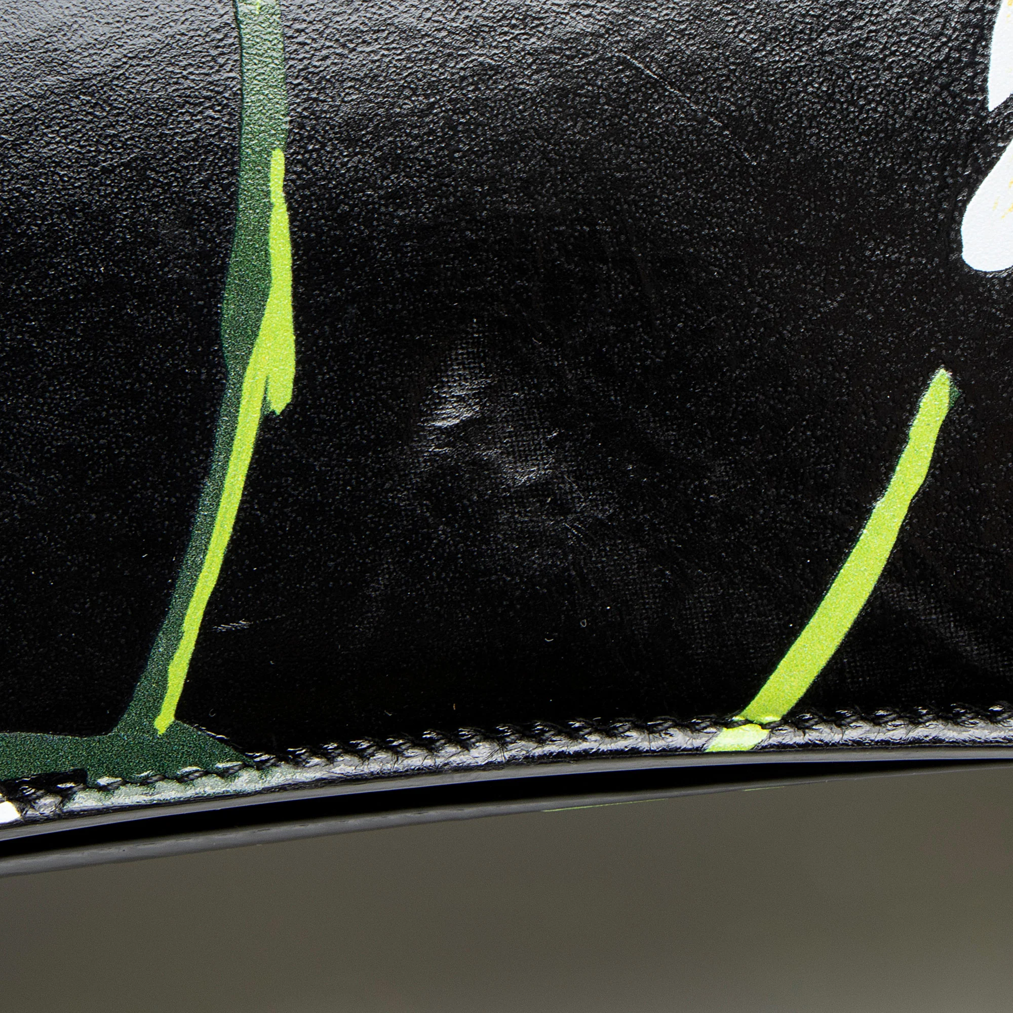 Balenciaga Leather Floral Crush Large Shoulder Bag - Image 13