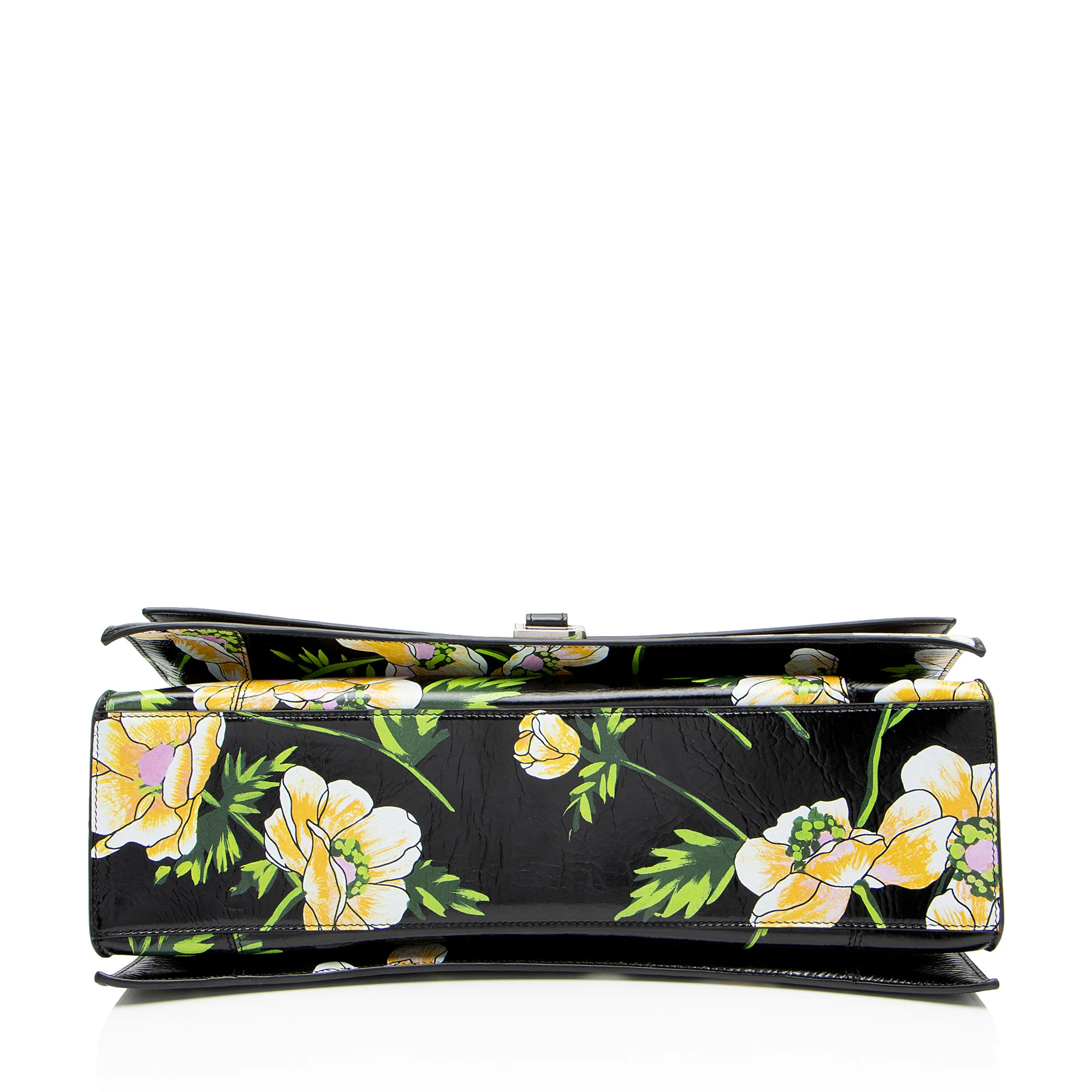 Balenciaga Leather Floral Crush Large Shoulder Bag - Image 4