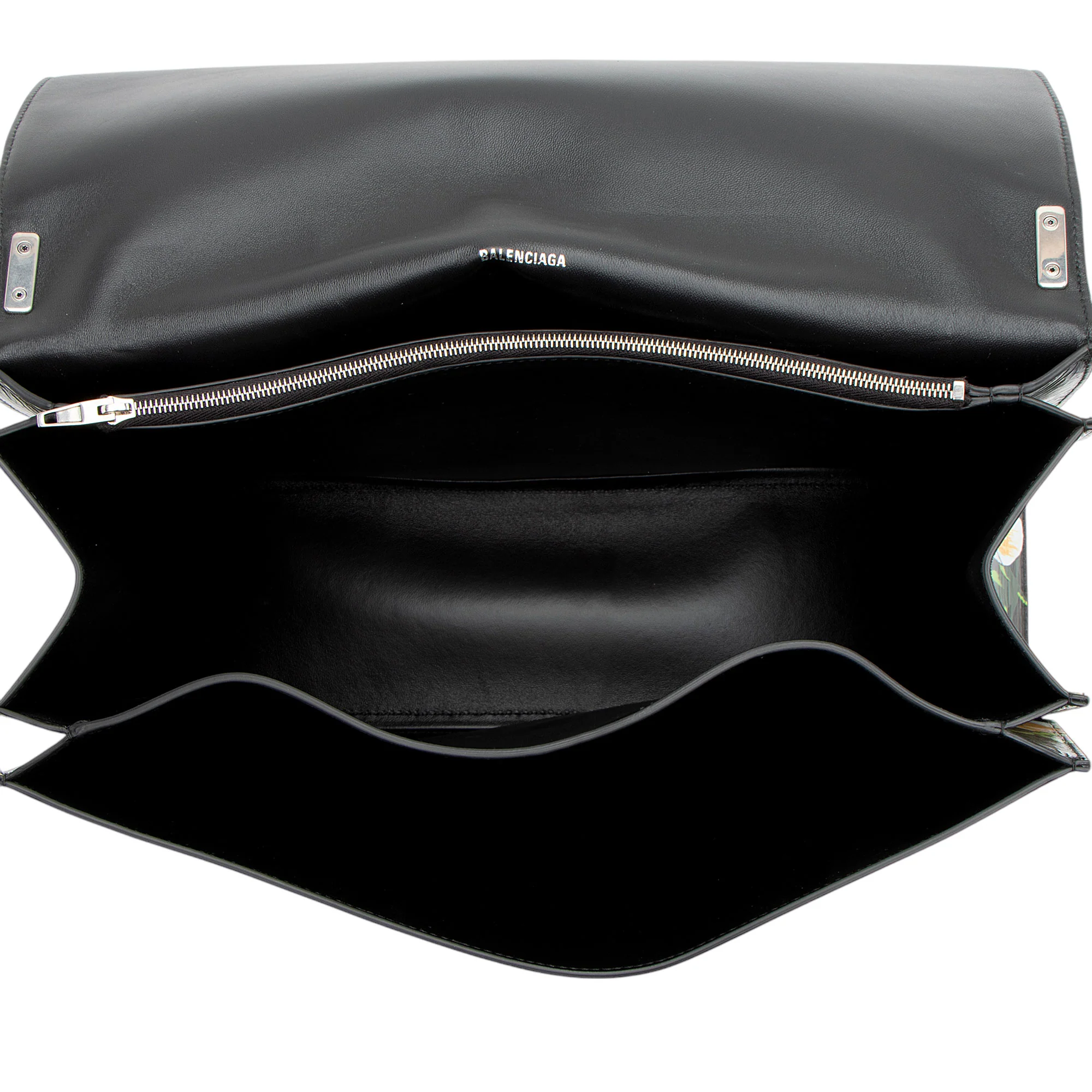 Balenciaga Leather Floral Crush Large Shoulder Bag - Image 7