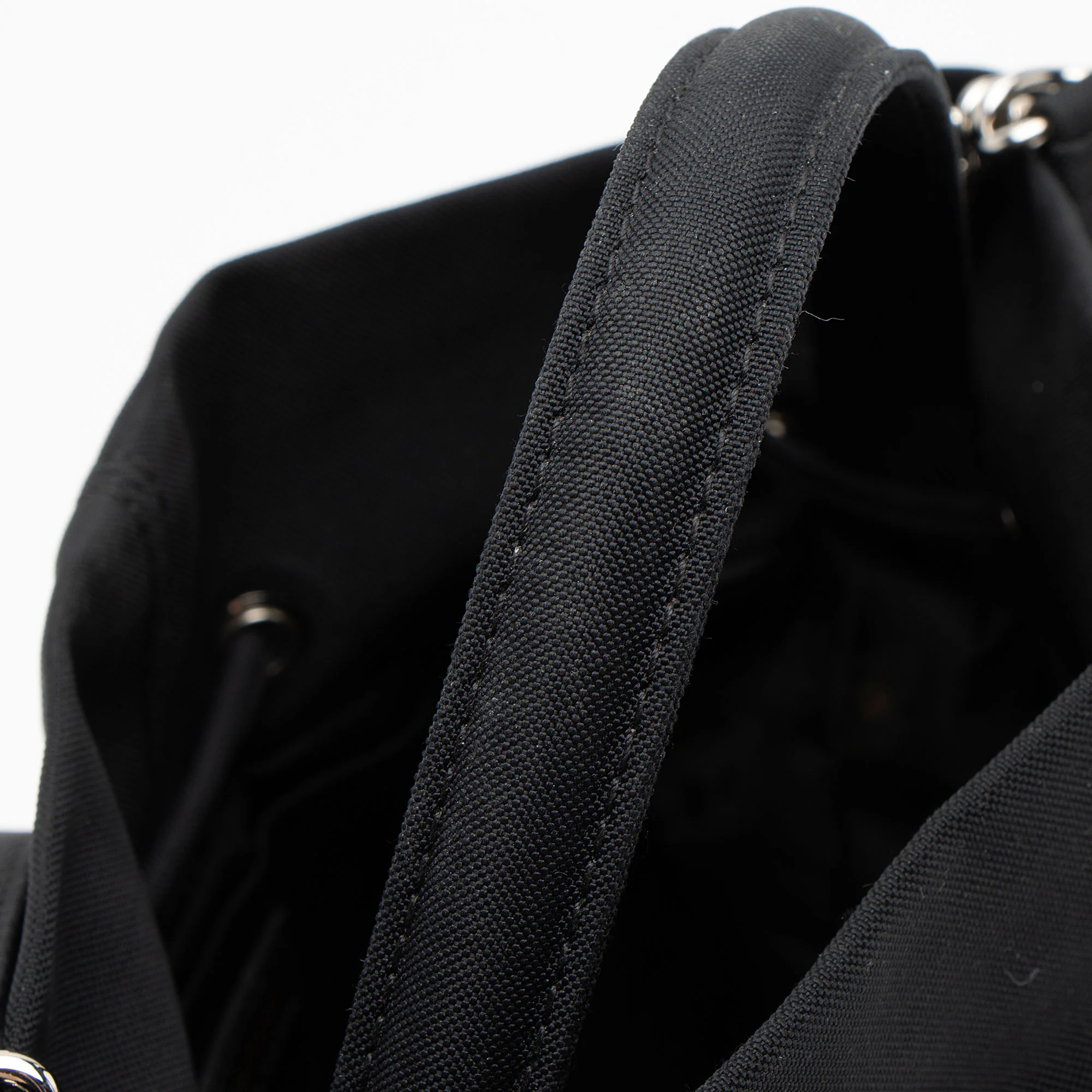 Balenciaga Recycled Nylon Logo Wheel XS Bucket Bag - Image 10