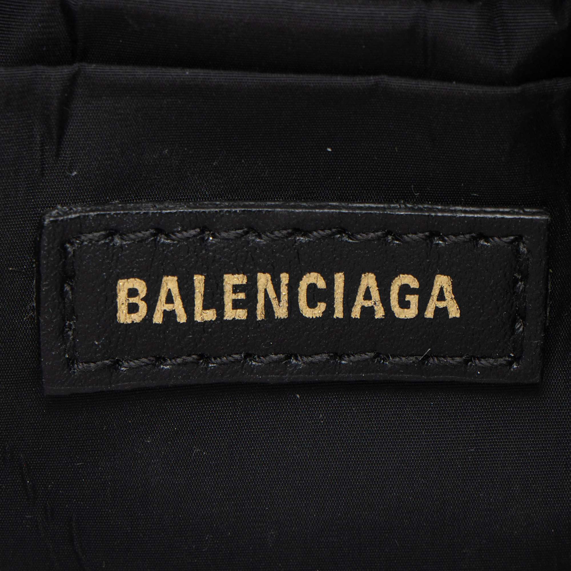 Balenciaga Recycled Nylon Logo Wheel XS Bucket Bag - Image 8