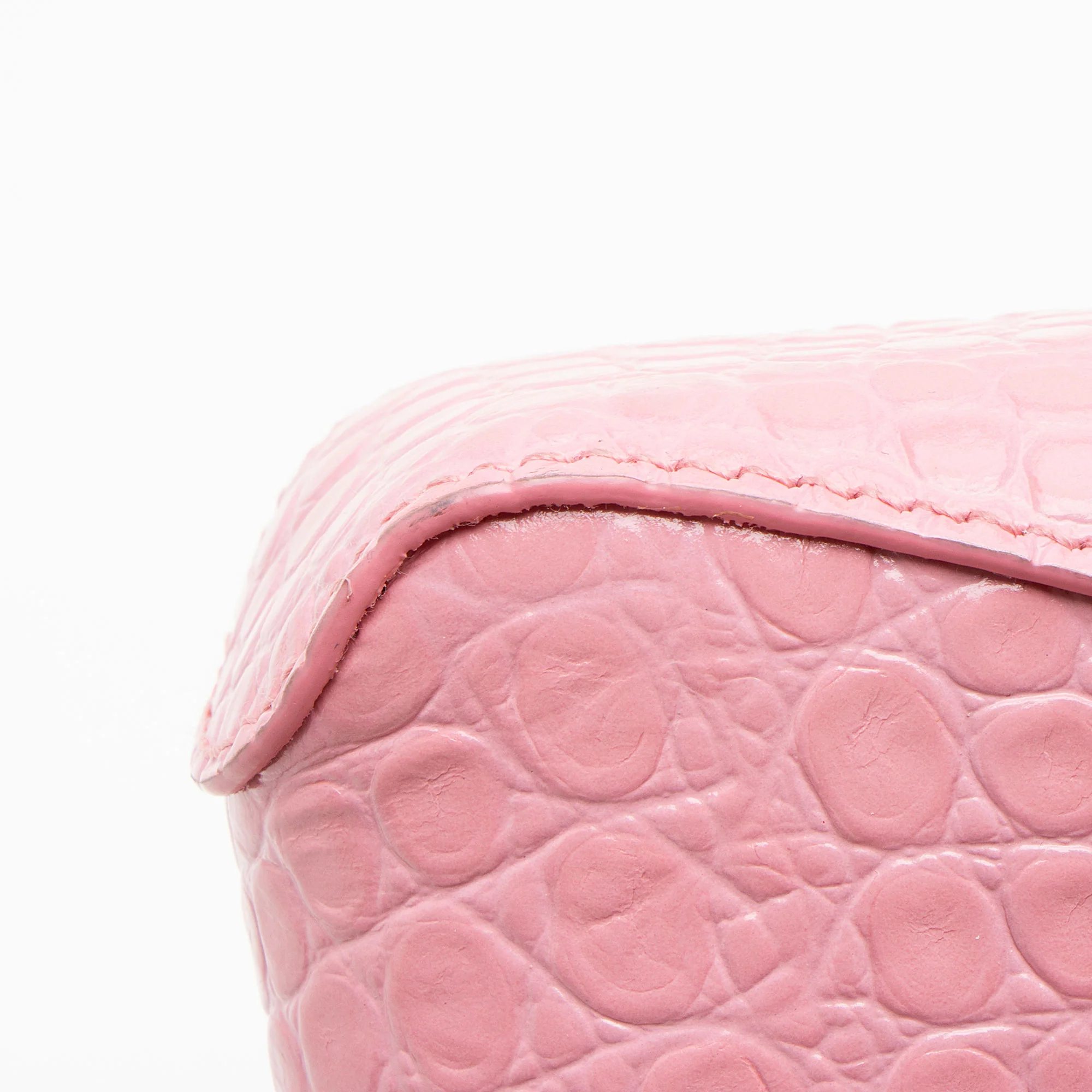 Balenciaga Shiny Croc Embossed Calfskin XX Small Shoulder Bag - Image 12