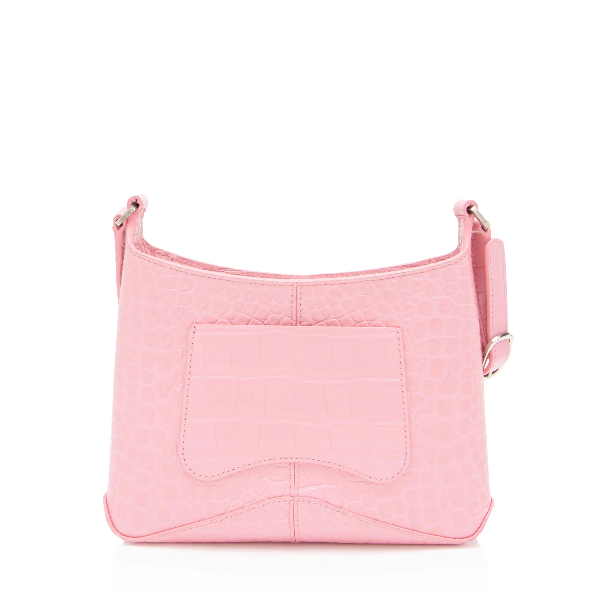 Balenciaga Shiny Croc Embossed Calfskin XX Small Shoulder Bag - Image 3