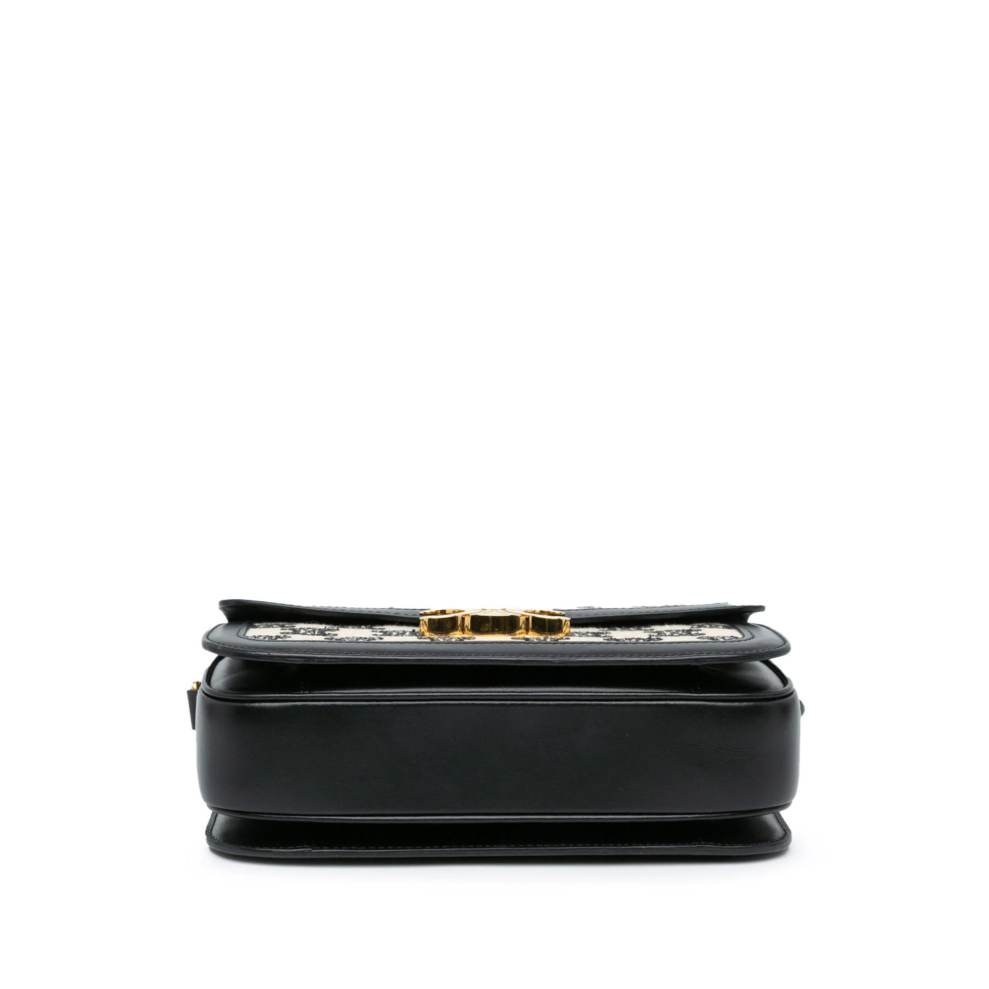 Celine Embroidered Canvas Triomphe Crossbody - Image 3