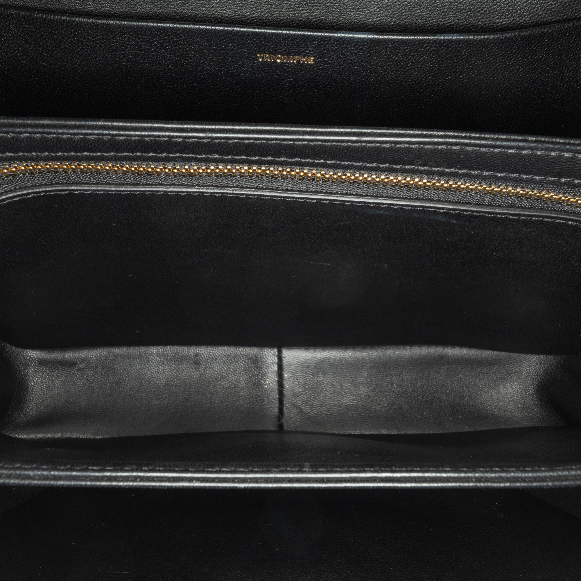 Celine Embroidered Canvas Triomphe Crossbody - Image 4