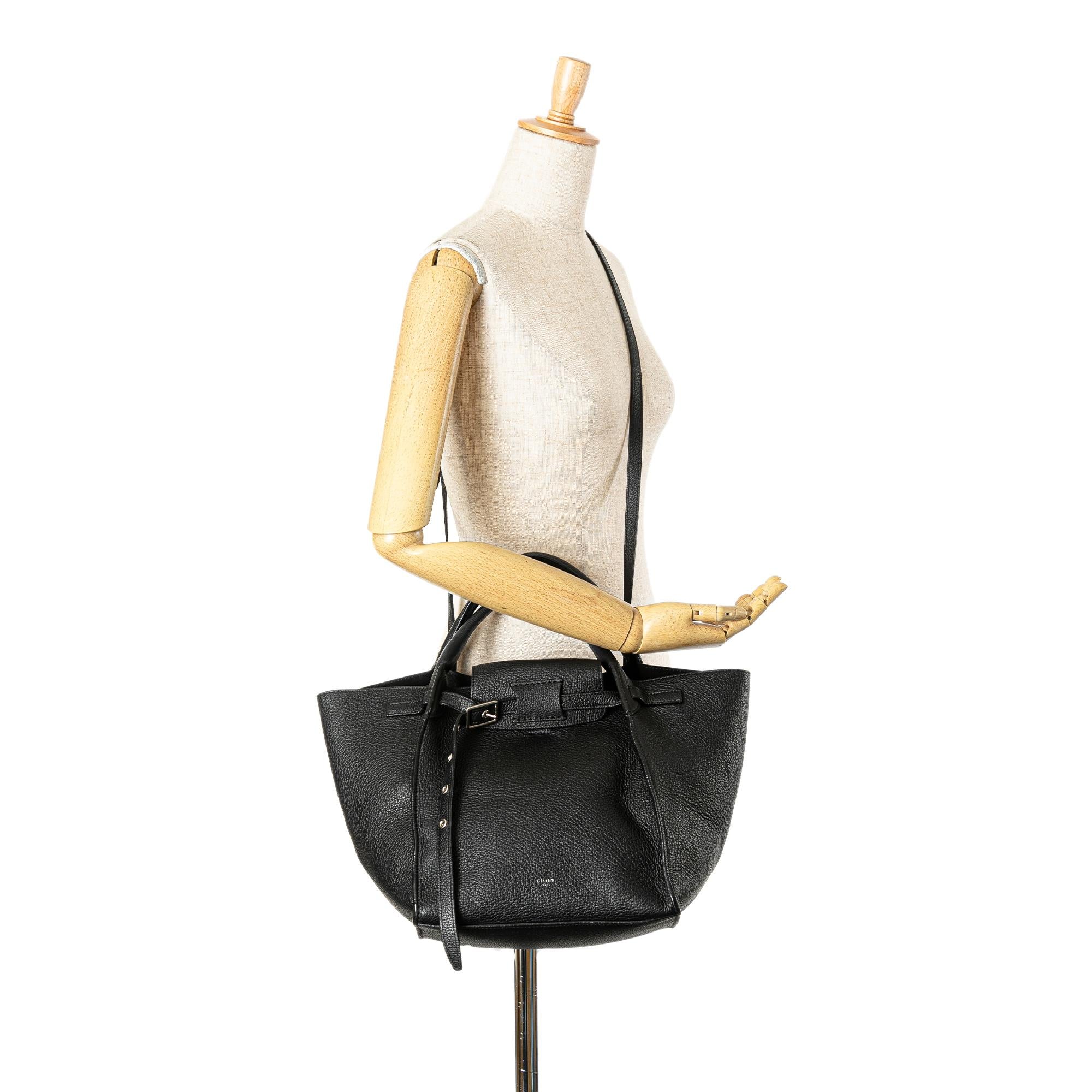 Celine Small Big Leather Satchel - Image 5