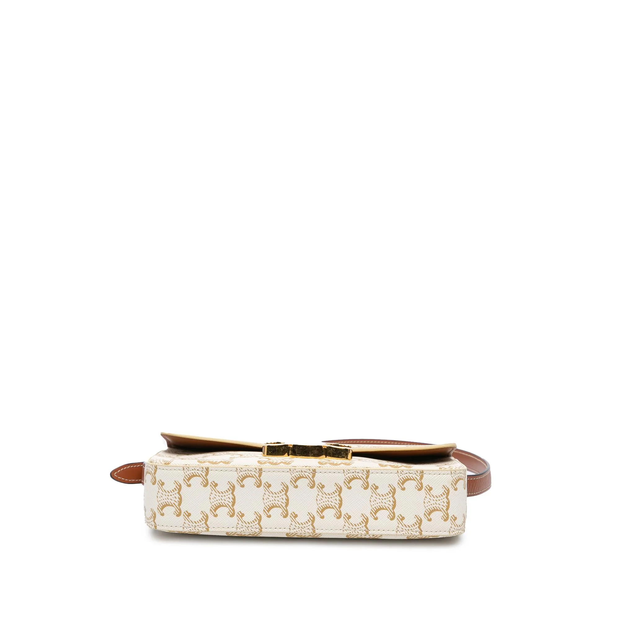 Celine Triomphe Coated Canvas Claude Shoulder Bag - Image 3