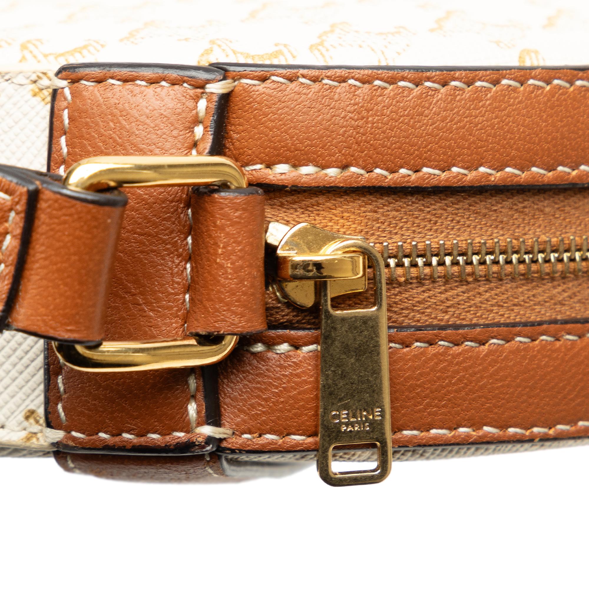 Celine Triomphe Round Purse on Strap - Image 10