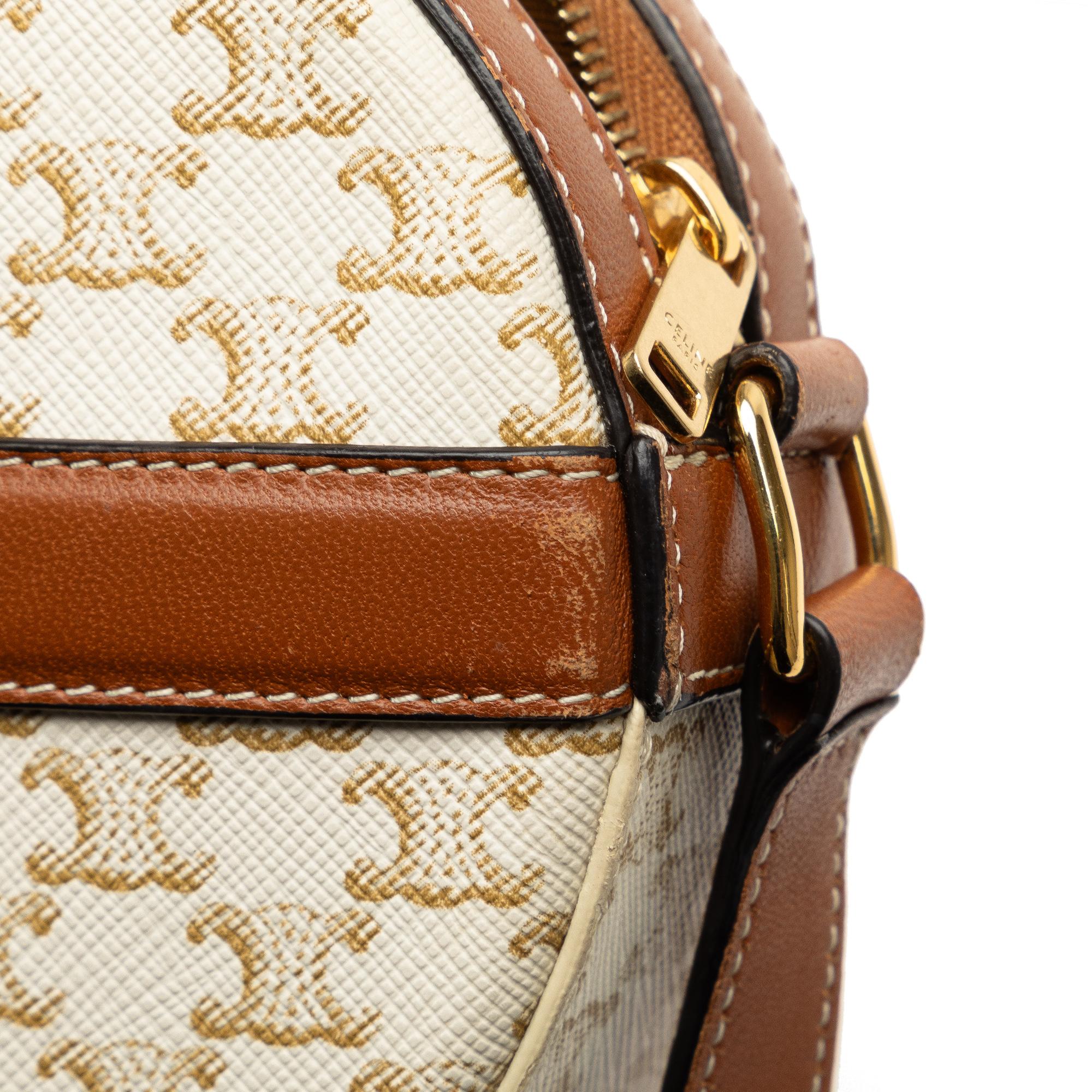 Celine Triomphe Round Purse on Strap - Image 11