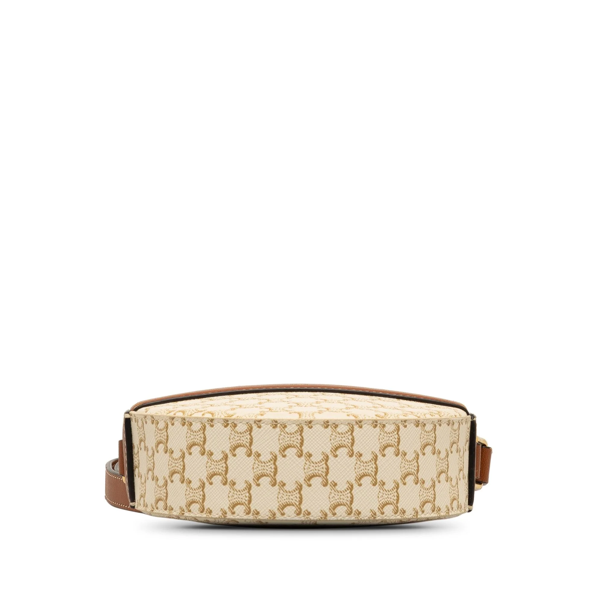 Celine Triomphe Round Purse on Strap - Image 4