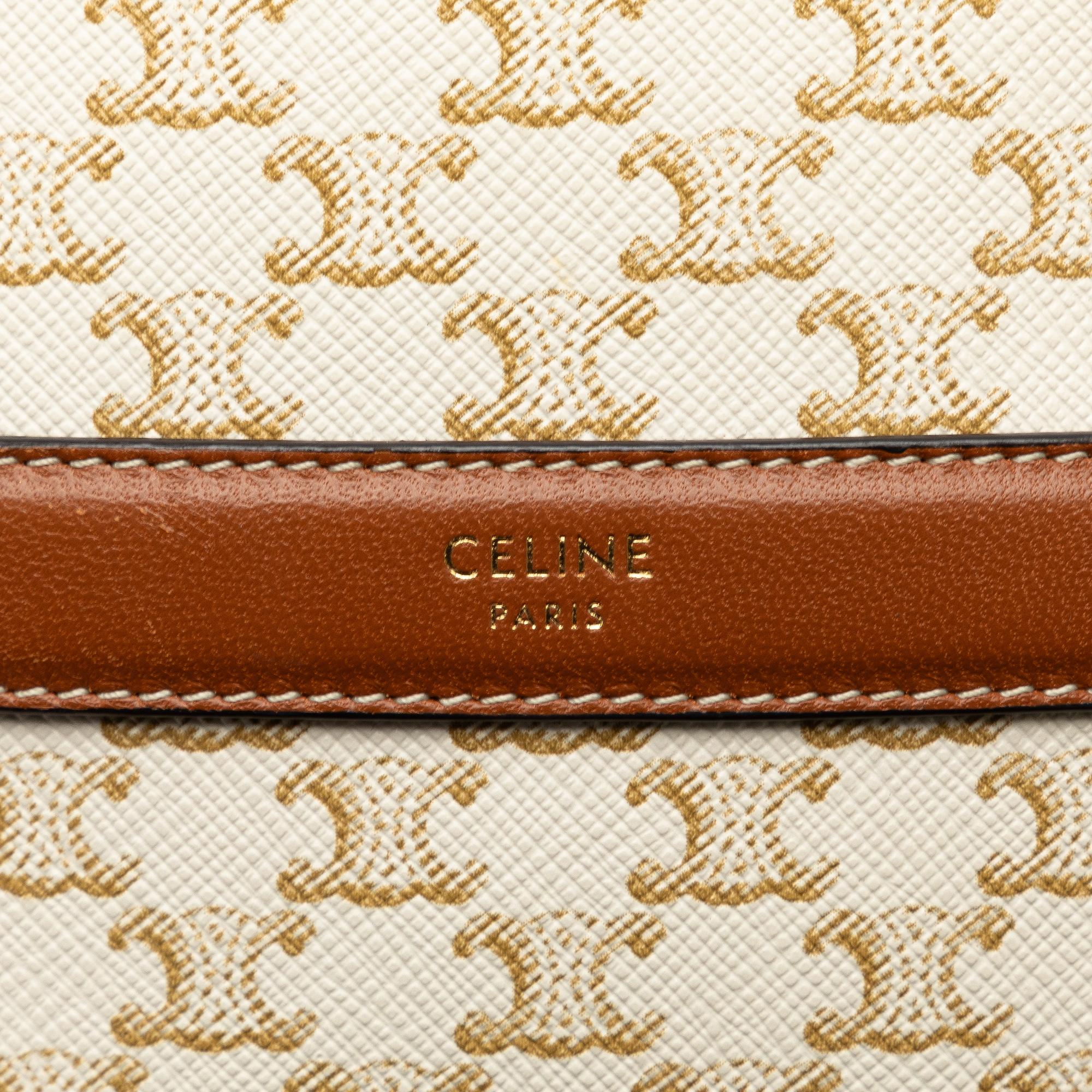 Celine Triomphe Round Purse on Strap - Image 7