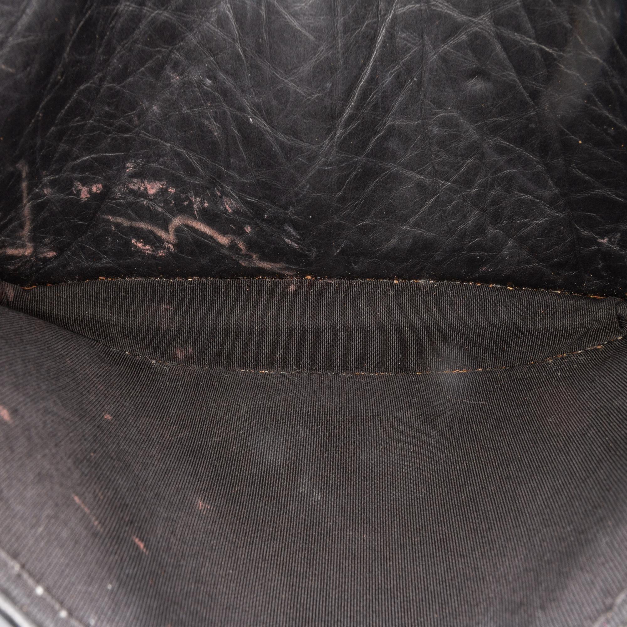 Chanel Aged Calfskin Whipstitch Chocolate Bar Mademoiselle Flap - Image 10