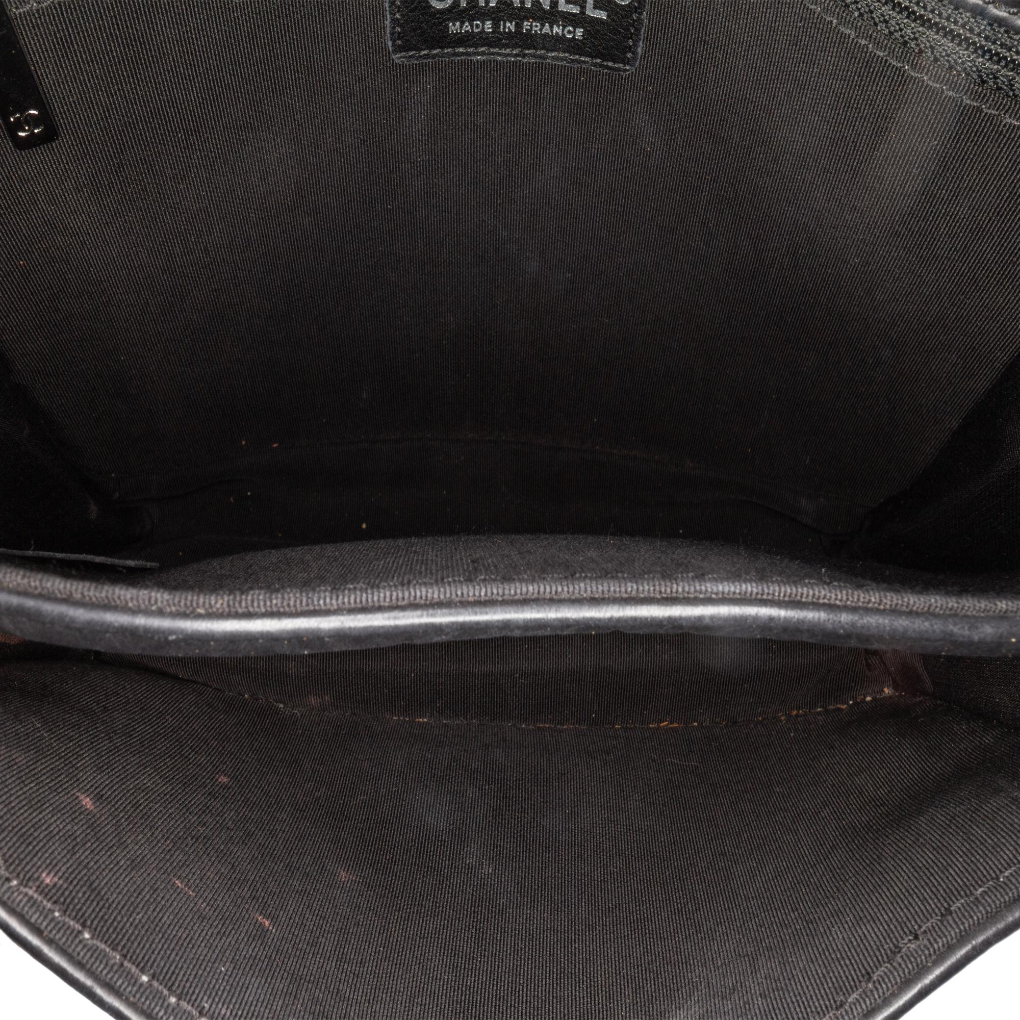 Chanel Aged Calfskin Whipstitch Chocolate Bar Mademoiselle Flap - Image 4