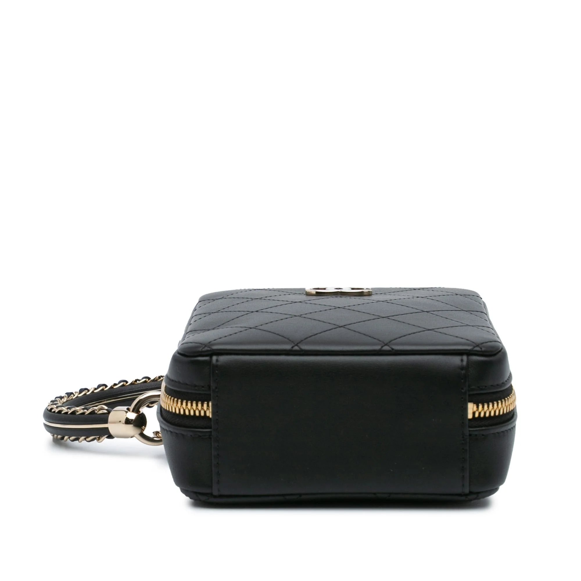 Chanel Calfskin Stitched Cup Of Tea Vanity Case - Image 3