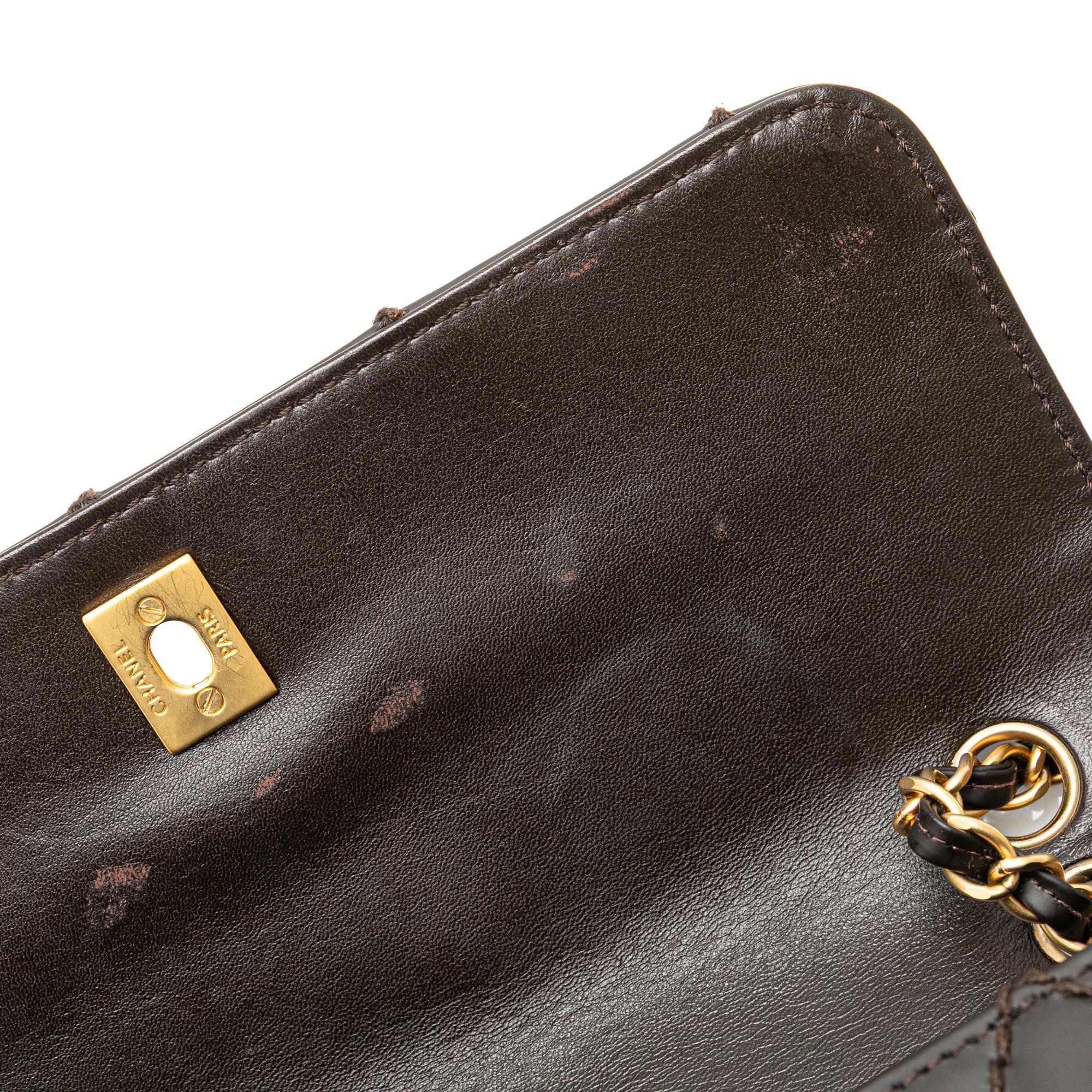 Chanel CC Quilted Calfskin Wild Stitch Flap - Image 8