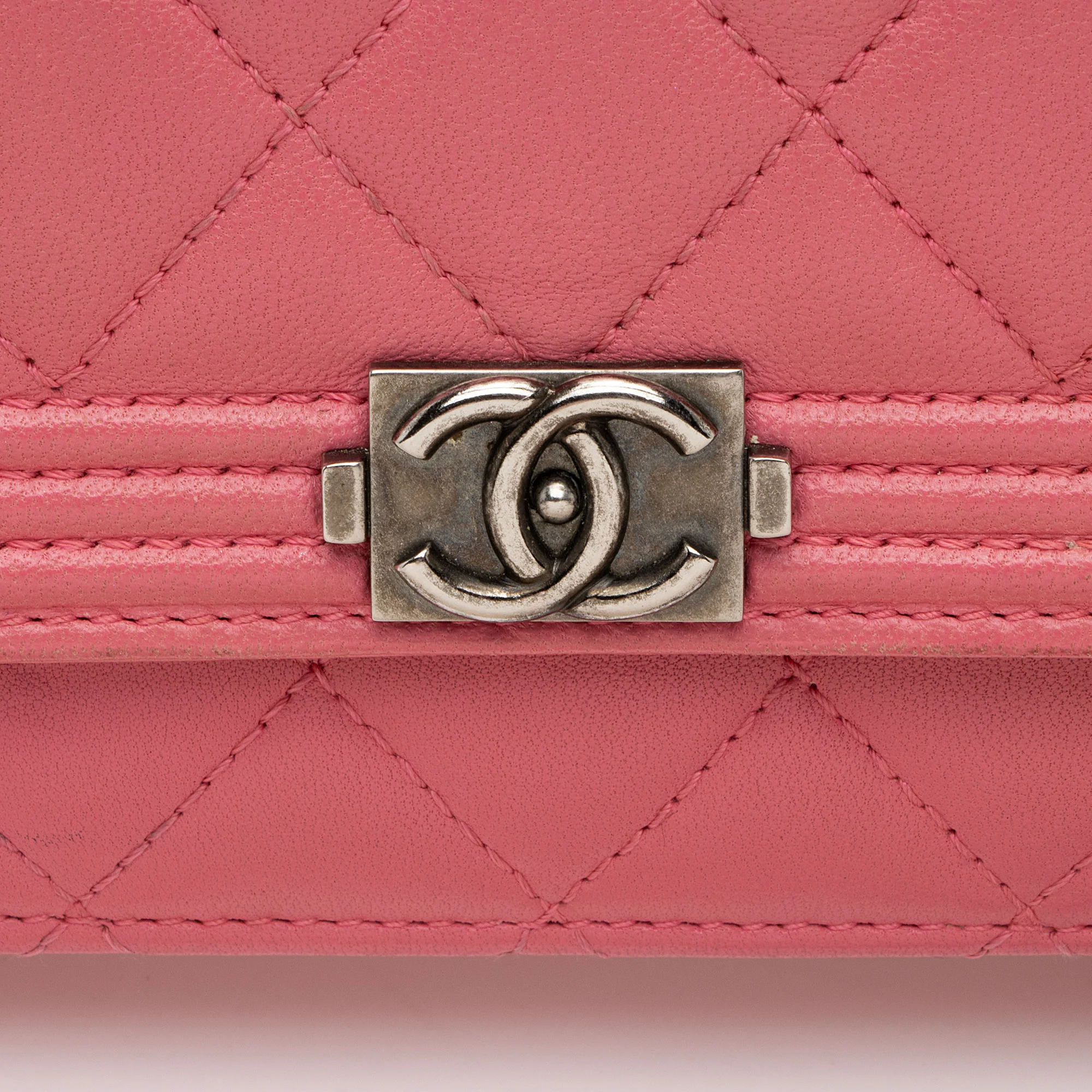 Chanel Lambskin Boy Wallet on Chain - Image 10