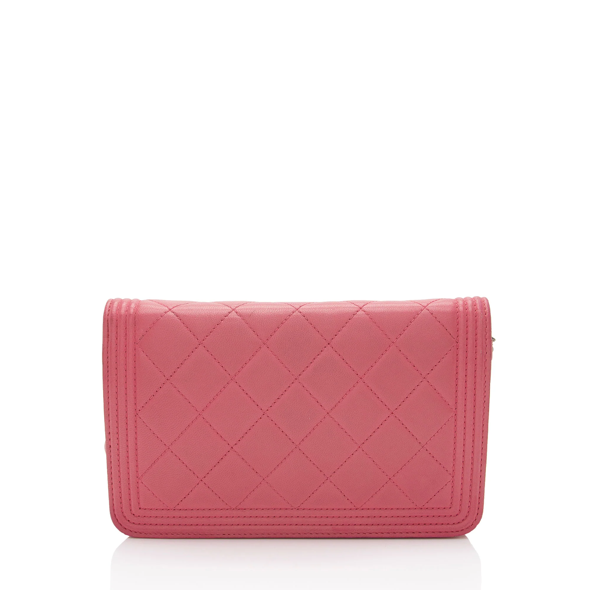 Chanel Lambskin Boy Wallet on Chain - Image 3