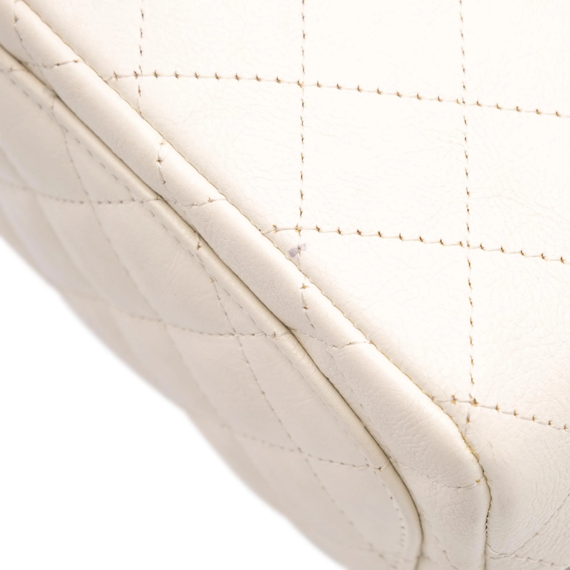 Chanel Mini Square Classic Crumpled Calfskin Single Flap - Image 11