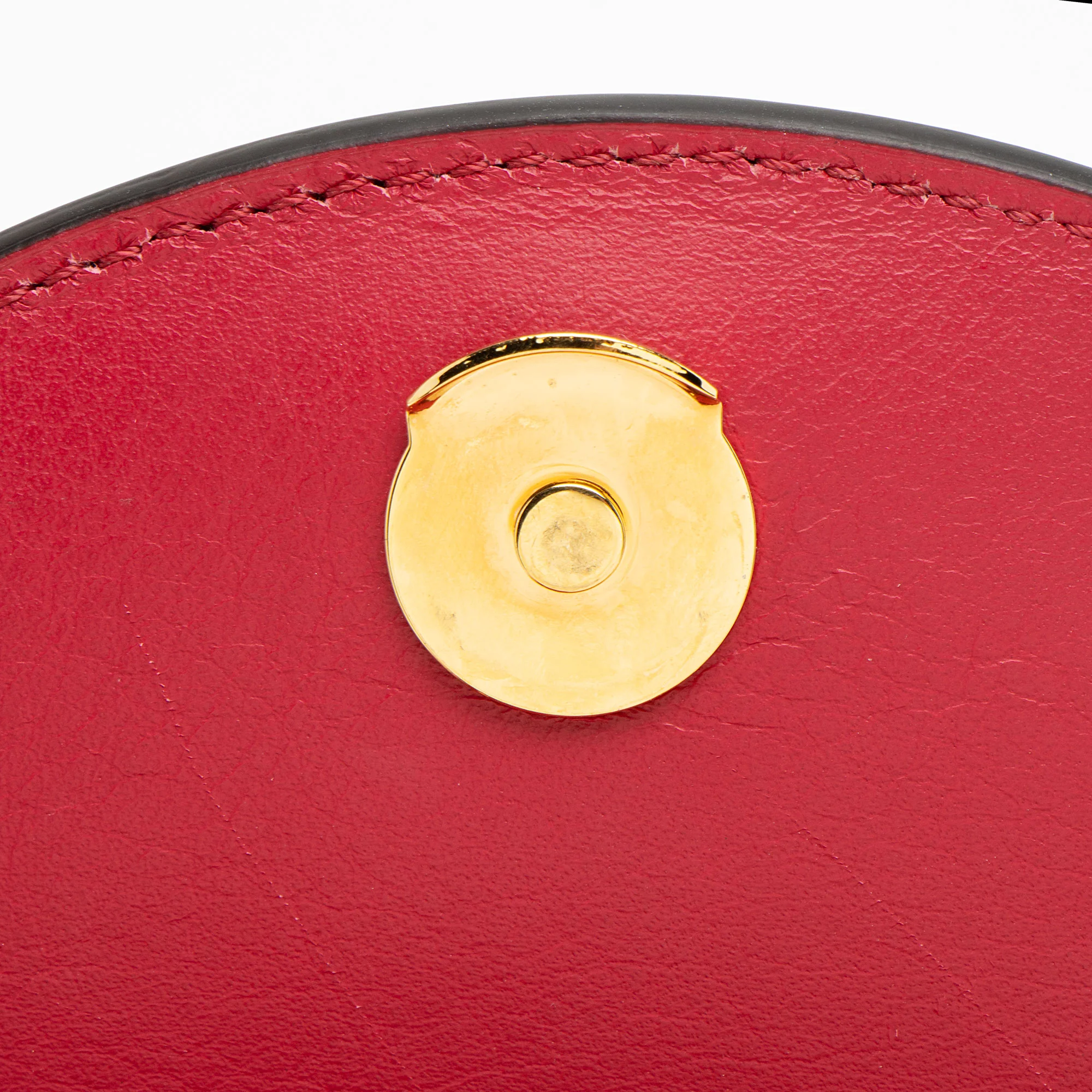 Chloe Croc Embossed Calfskin Aby Lock Small Top Handle - Image 12