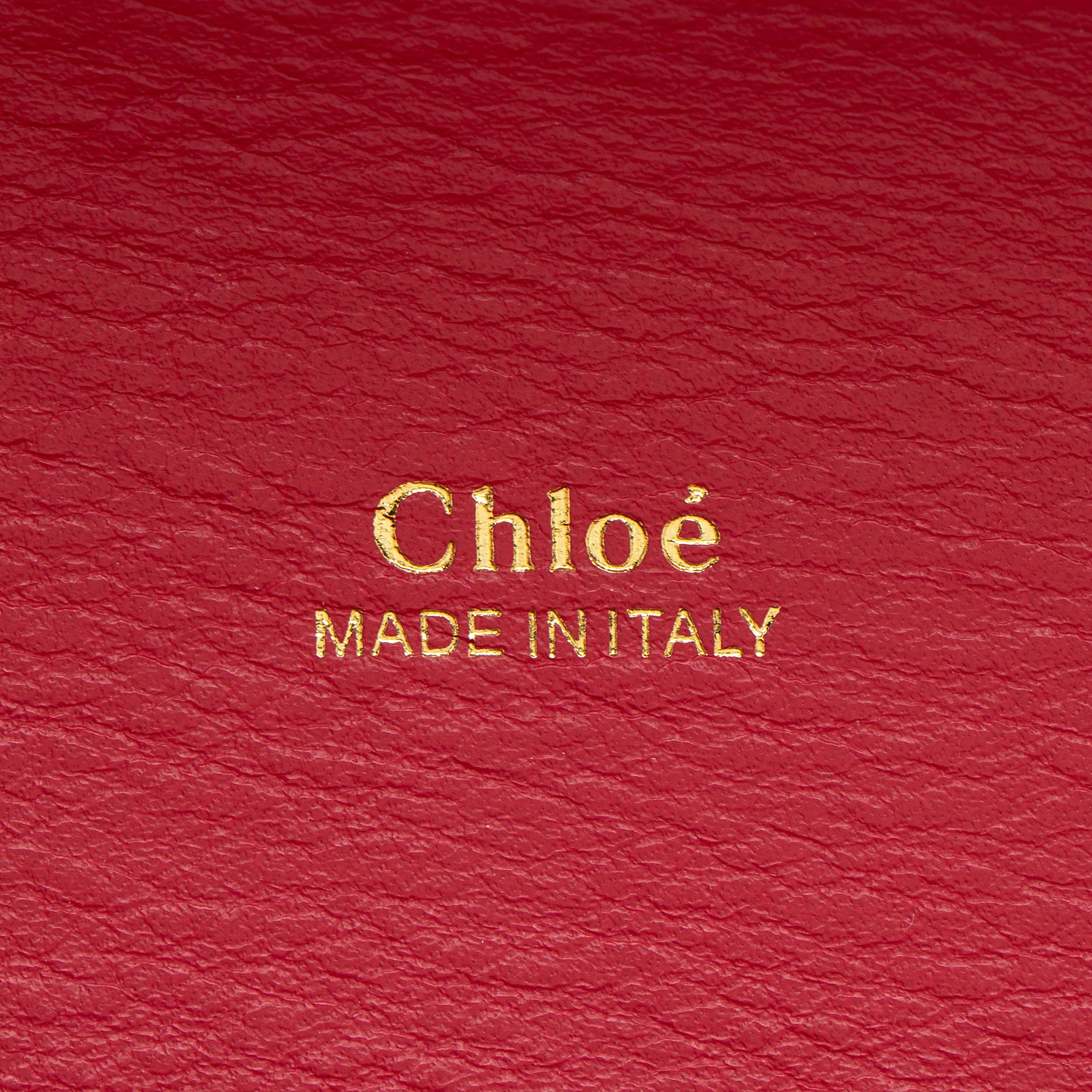 Chloe Croc Embossed Calfskin Aby Lock Small Top Handle - Image 8