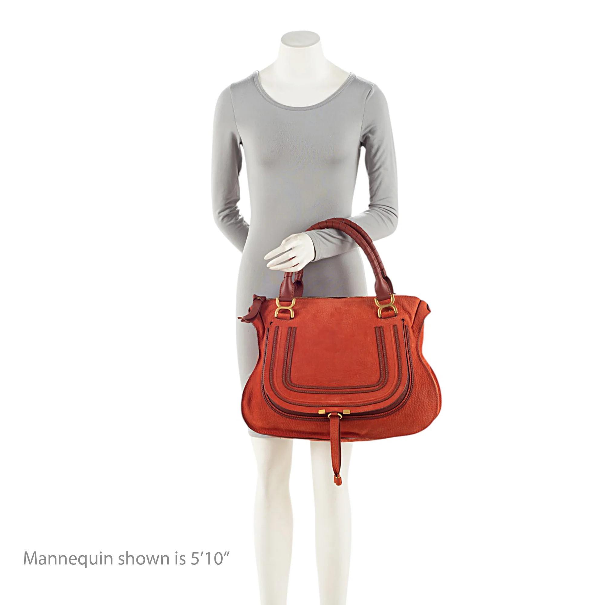 Chloe Nubuck Marcie Large Satchel - Image 5