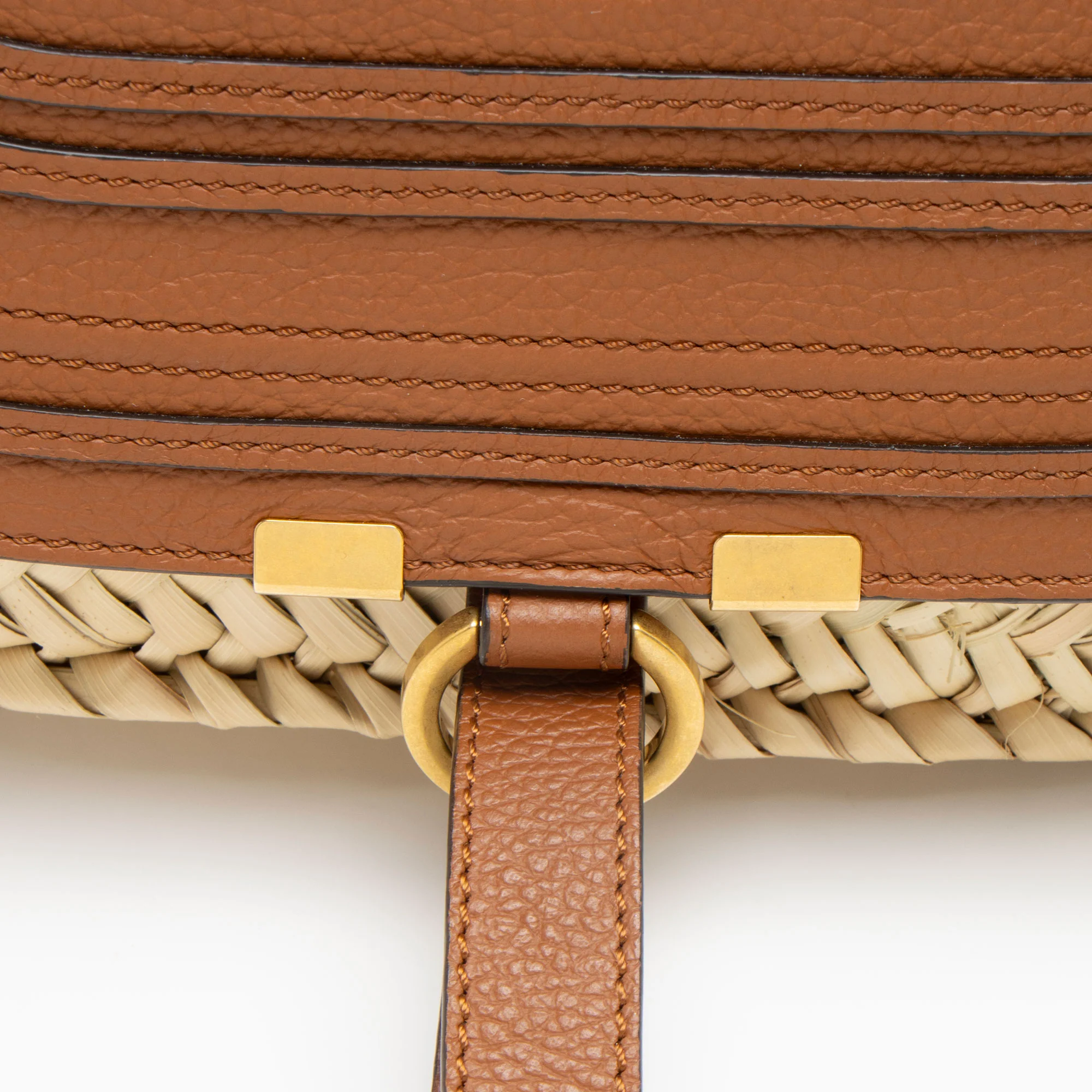 Chloe Raffia Marcie Basket E/W Tote - Image 10