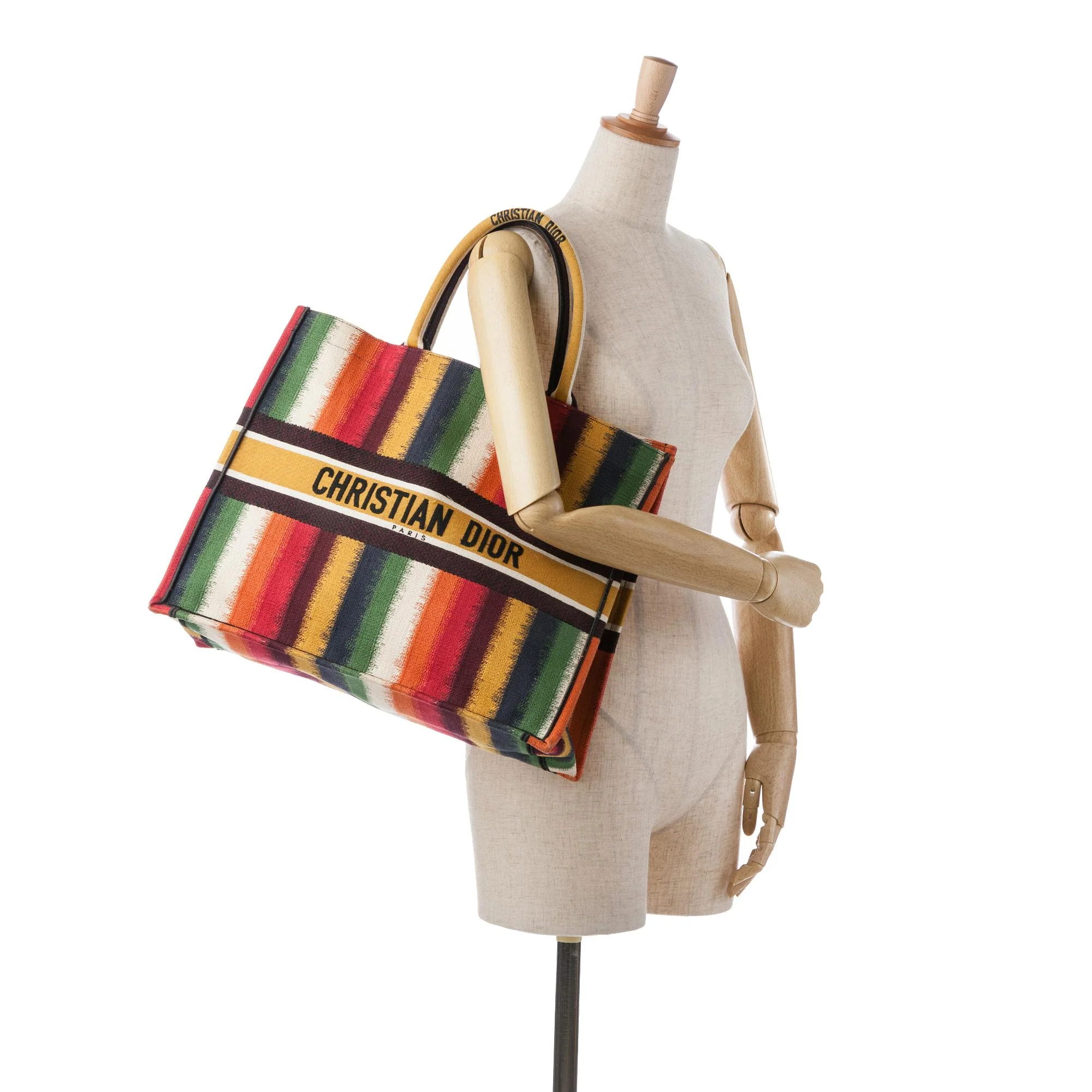 Dior Large Striped Book Tote - Image 5
