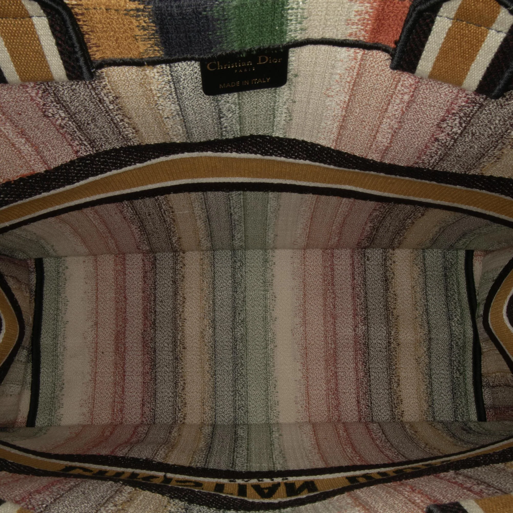 Dior Large Striped Book Tote - Image 7