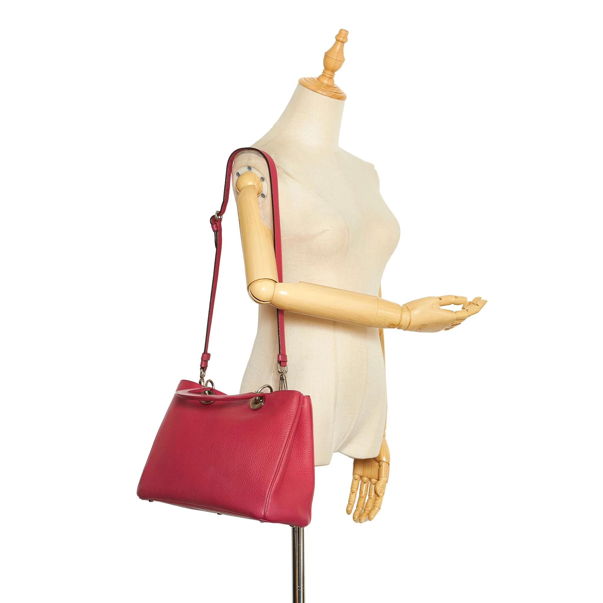 Dior Medium Calfskin Diorissimo Tote - Image 11