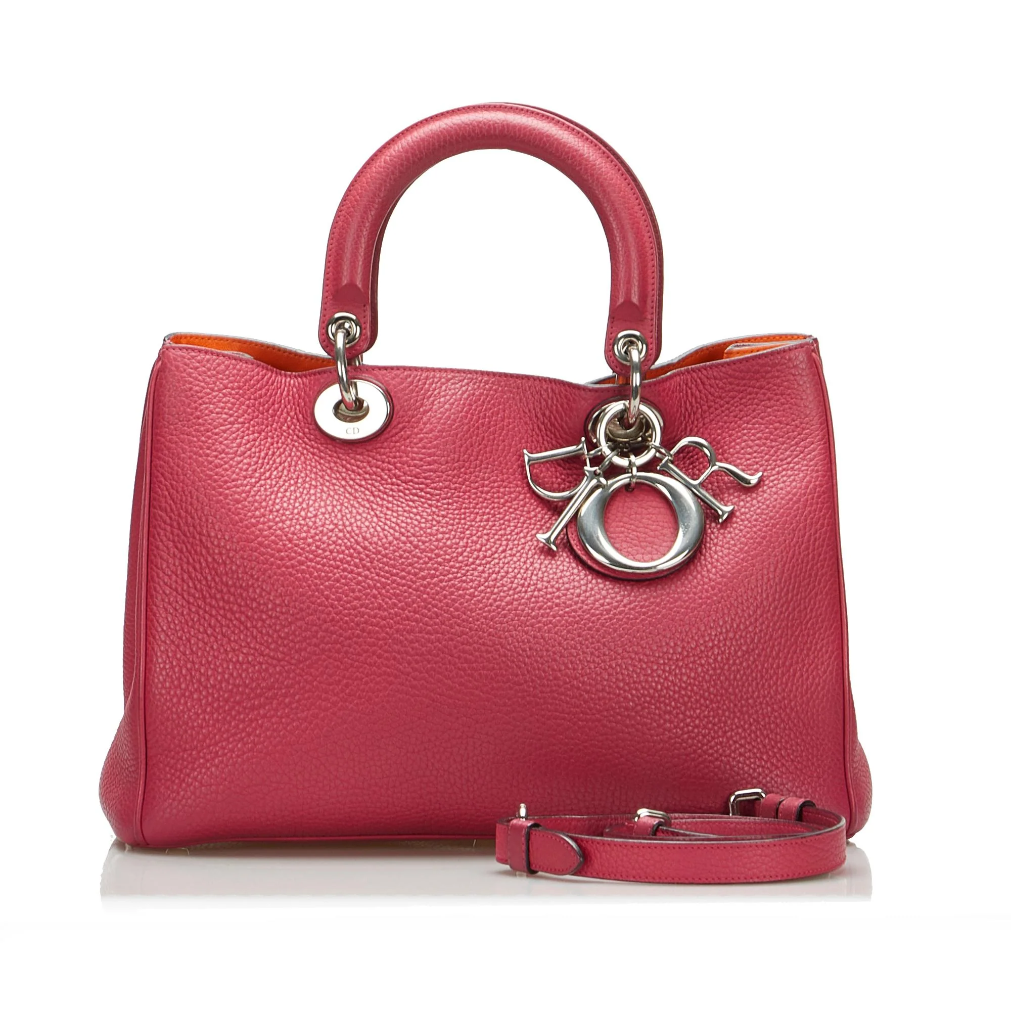 Dior Medium Calfskin Diorissimo Tote - Image 5