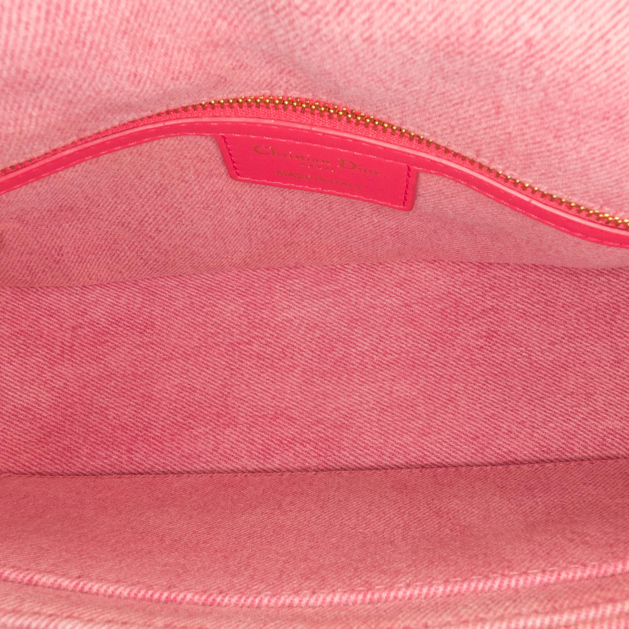 Dior Medium Denim Macrocannage Caro Bag - Image 4