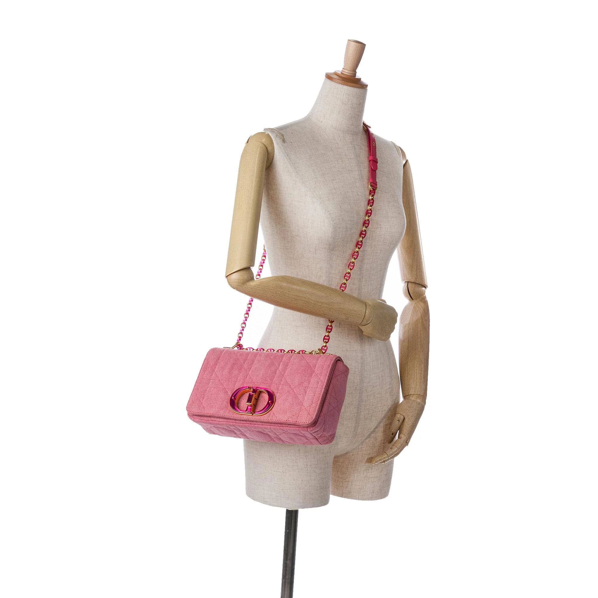 Dior Medium Denim Macrocannage Caro Bag - Image 5