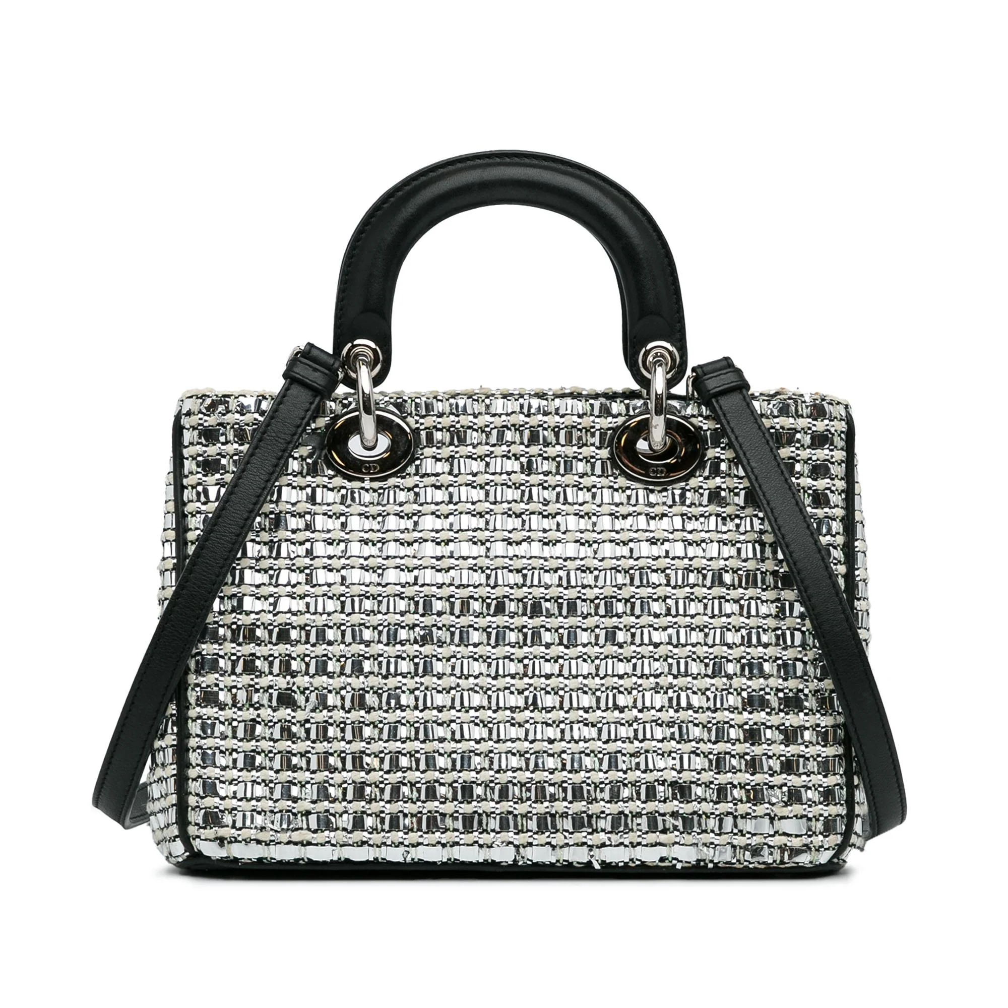 Dior Small Tweed Patch Diorissimo Tote - Image 4