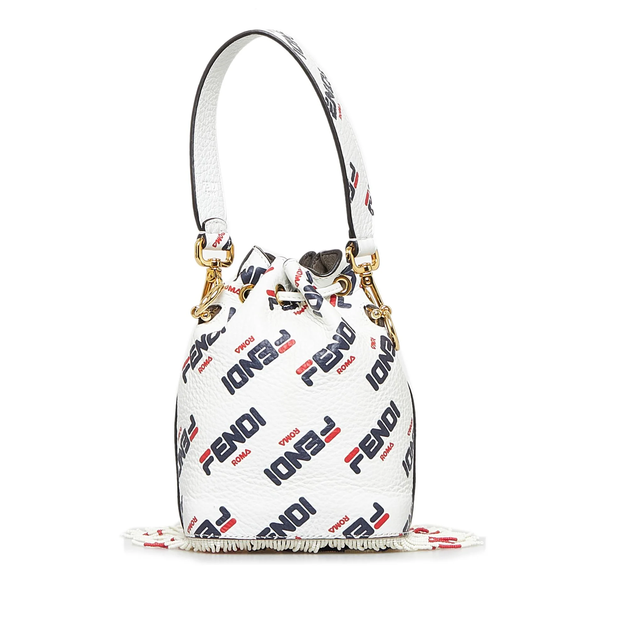 Fendi Fendi X Fila Mania Mini Mon Tresor Bucket Bag - Image 3