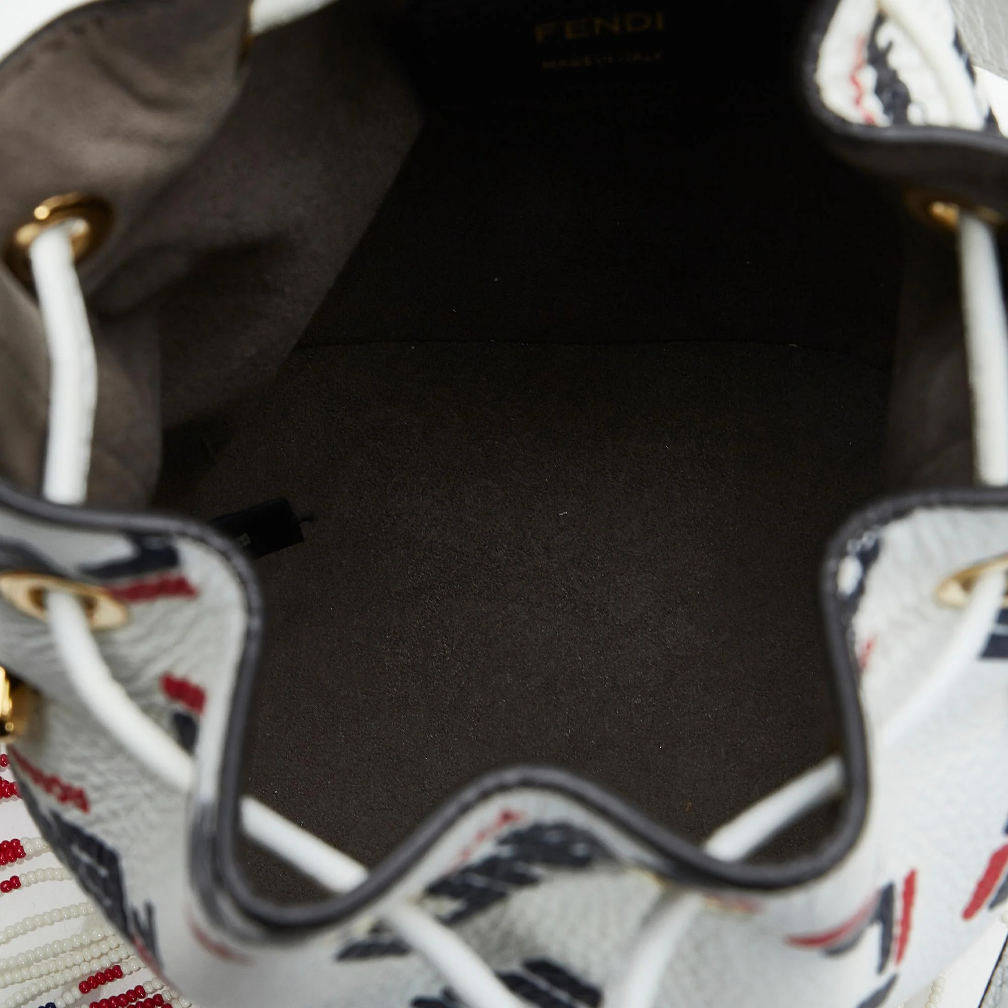 Fendi Fendi X Fila Mania Mini Mon Tresor Bucket Bag - Image 6