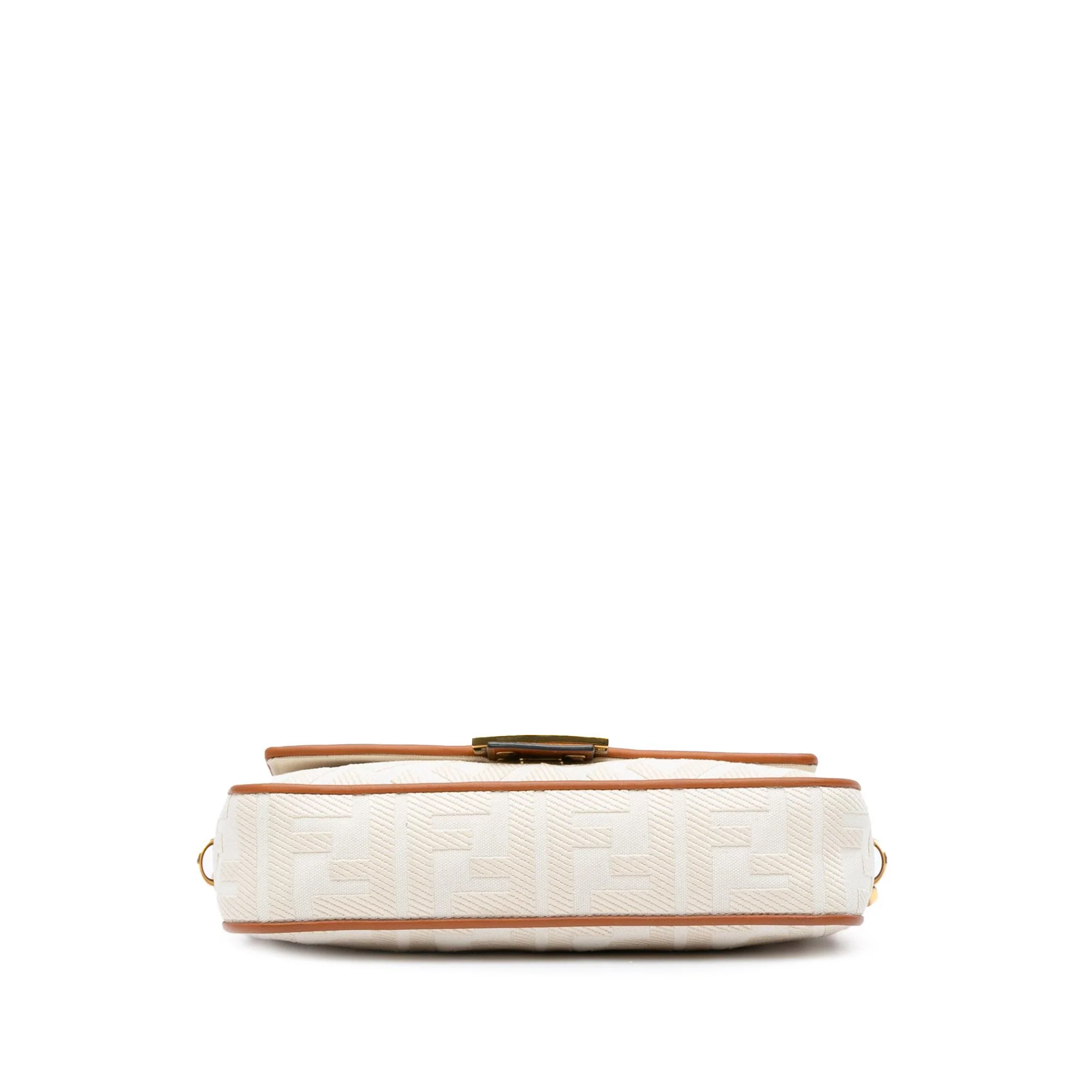 Fendi Medium Embroidered Canvas Baguette - Image 4