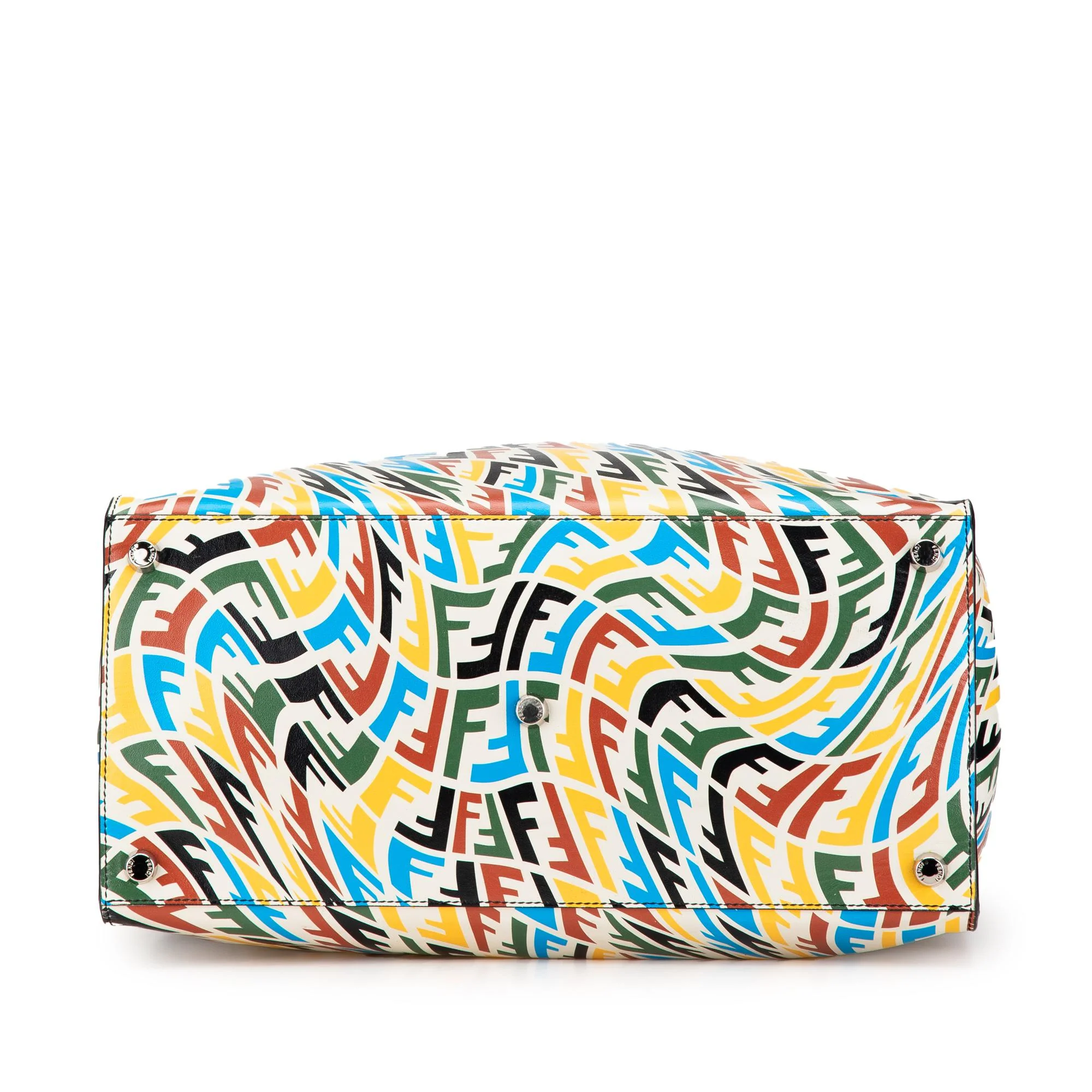 Fendi Sarah Coleman Leather Vertigo Shopper Tote - Image 3