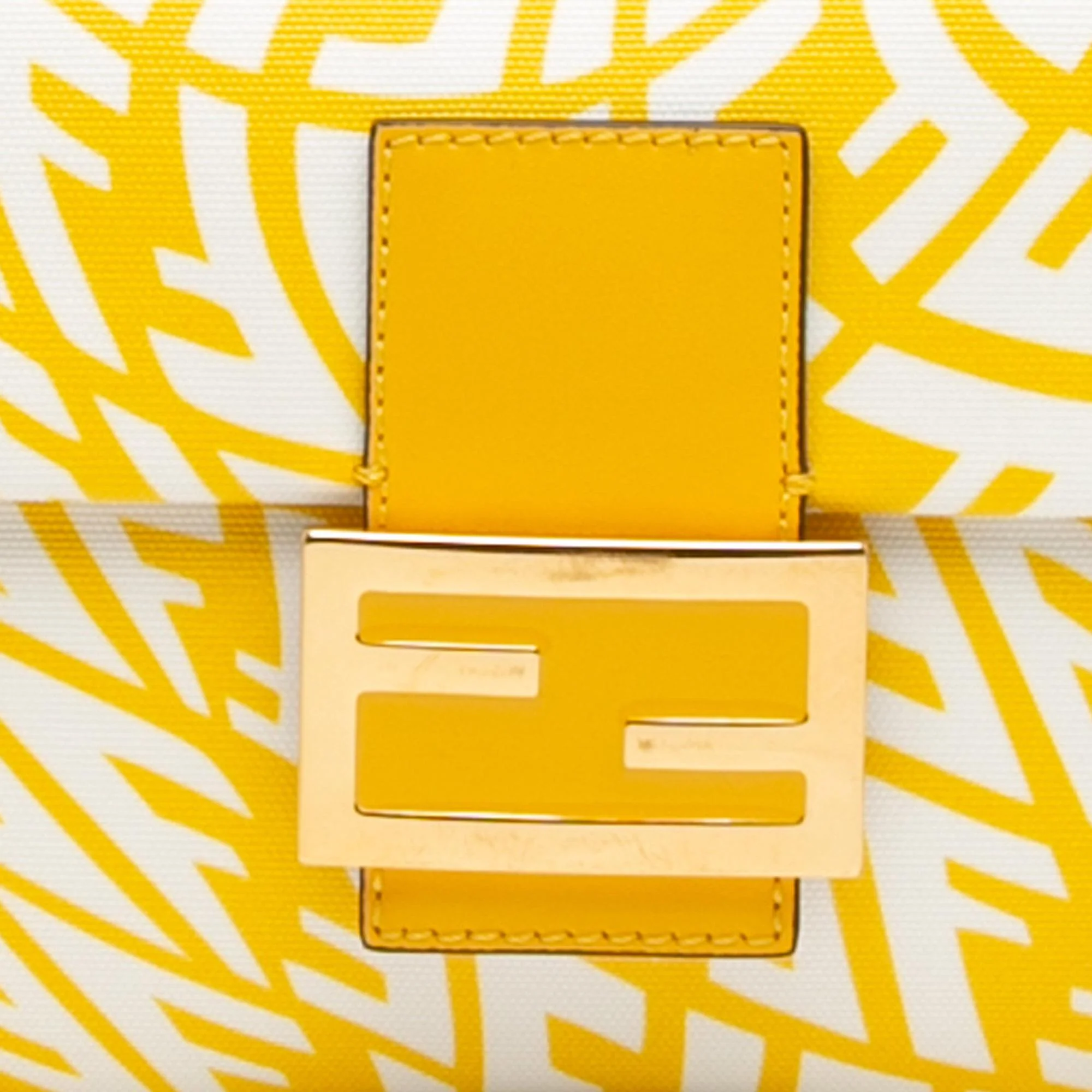 Fendi Sarah Coleman Zucca Coated Canvas 1997 Vertigo Baguette - Image 8