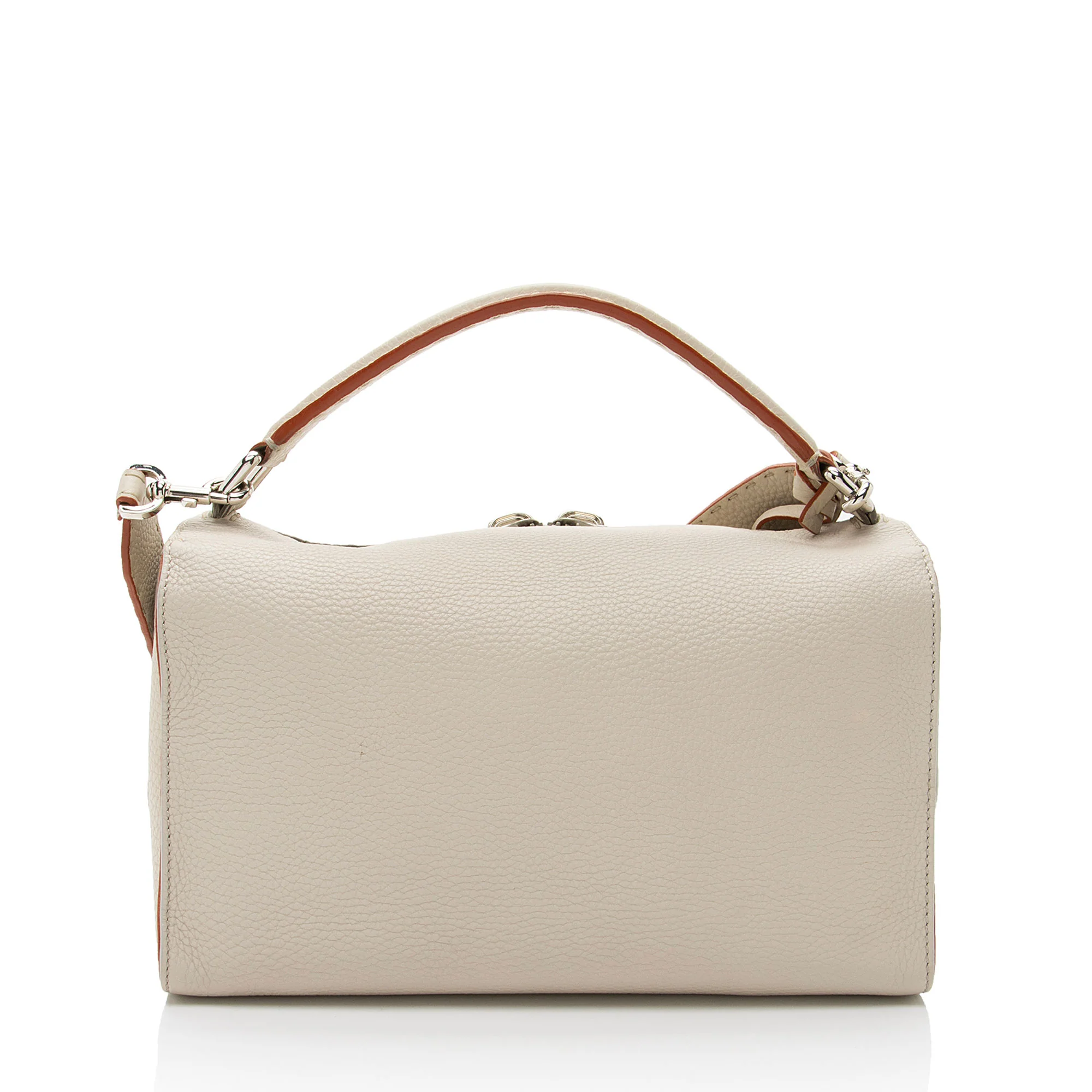 Fendi Selleria Leather Lei Boston Bag - Image 3
