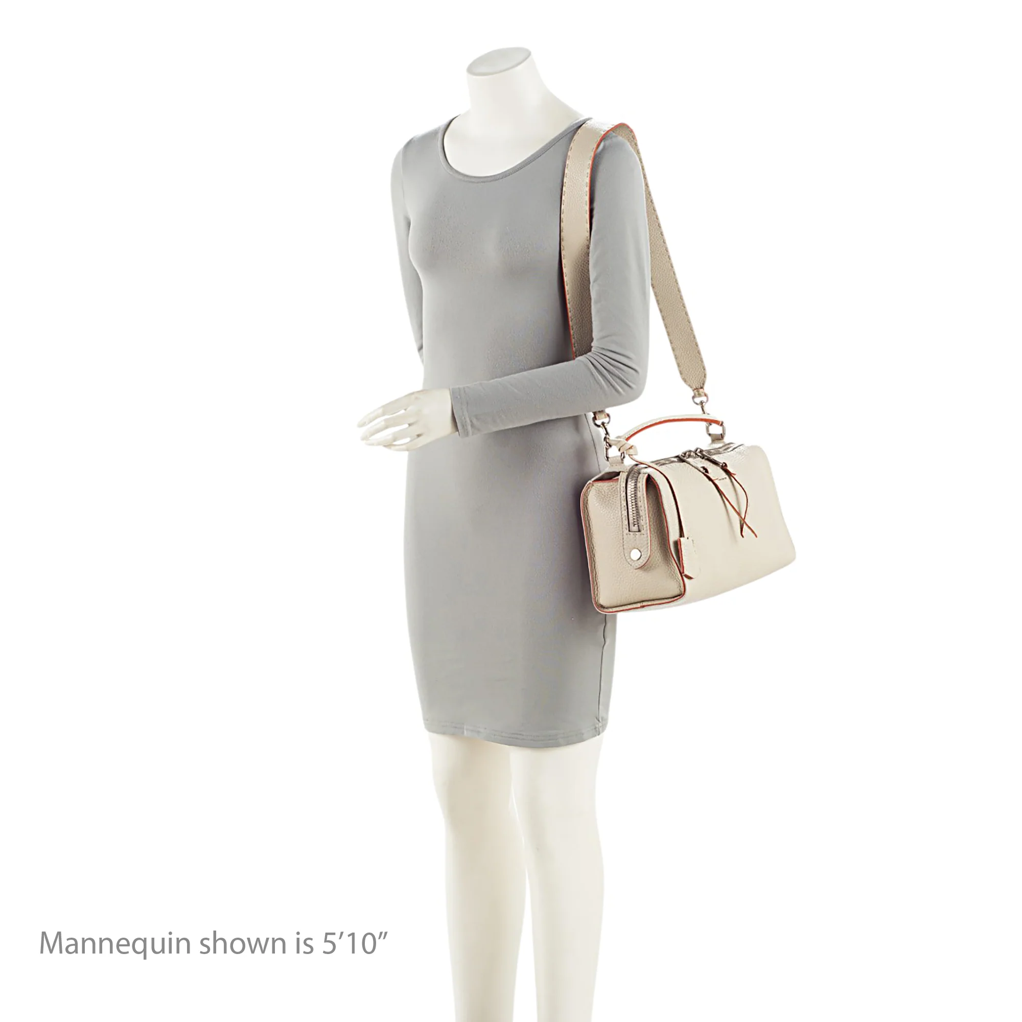 Fendi Selleria Leather Lei Boston Bag - Image 5