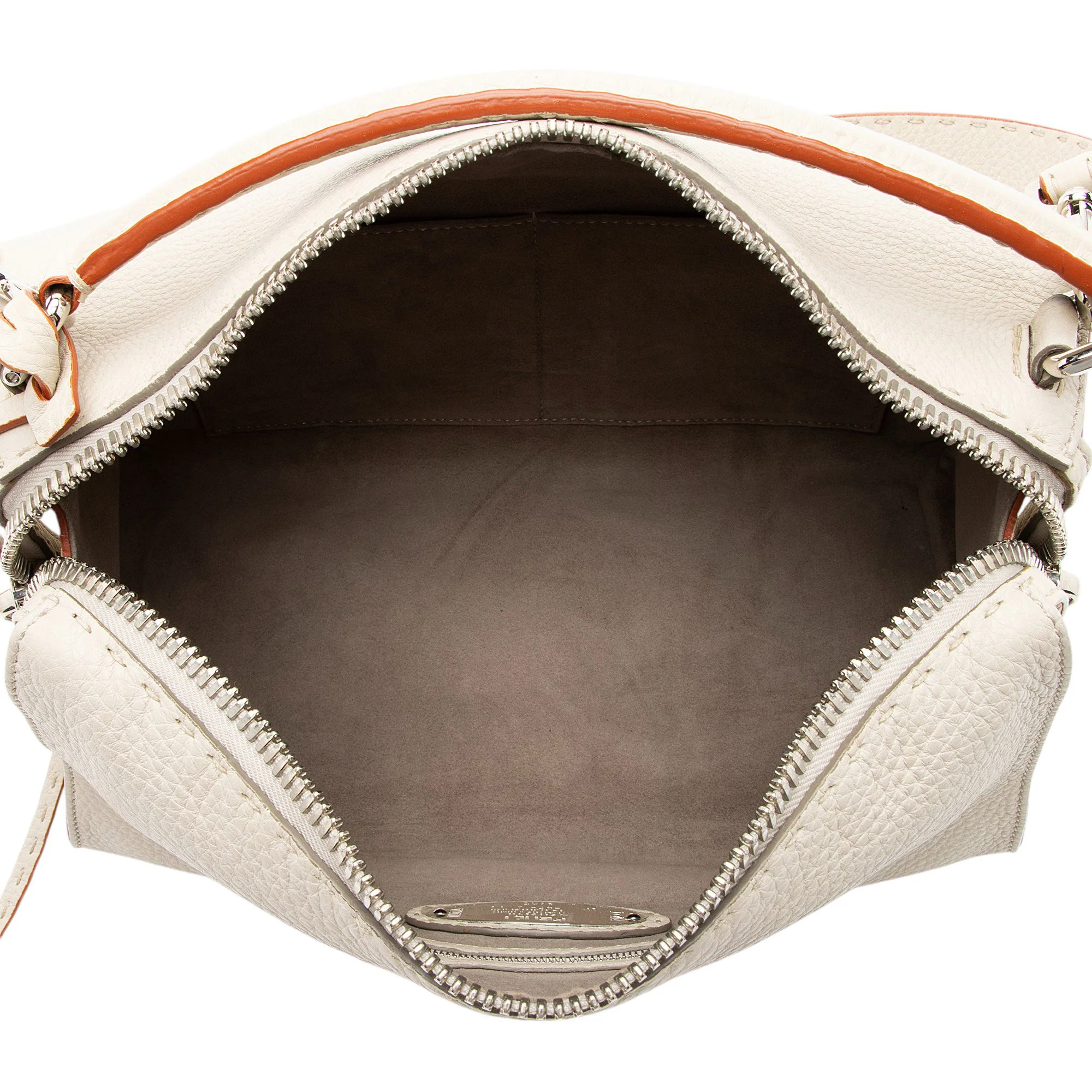 Fendi Selleria Leather Lei Boston Bag - Image 7