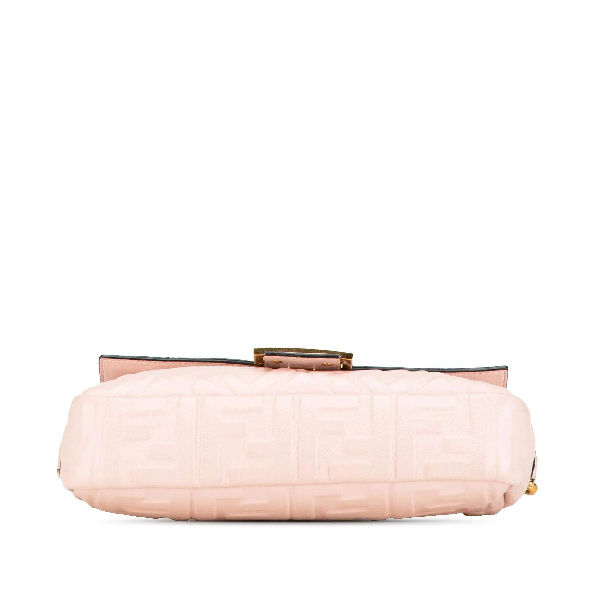 Fendi Zucca Embossed Leather Baguette Satchel - Image 3