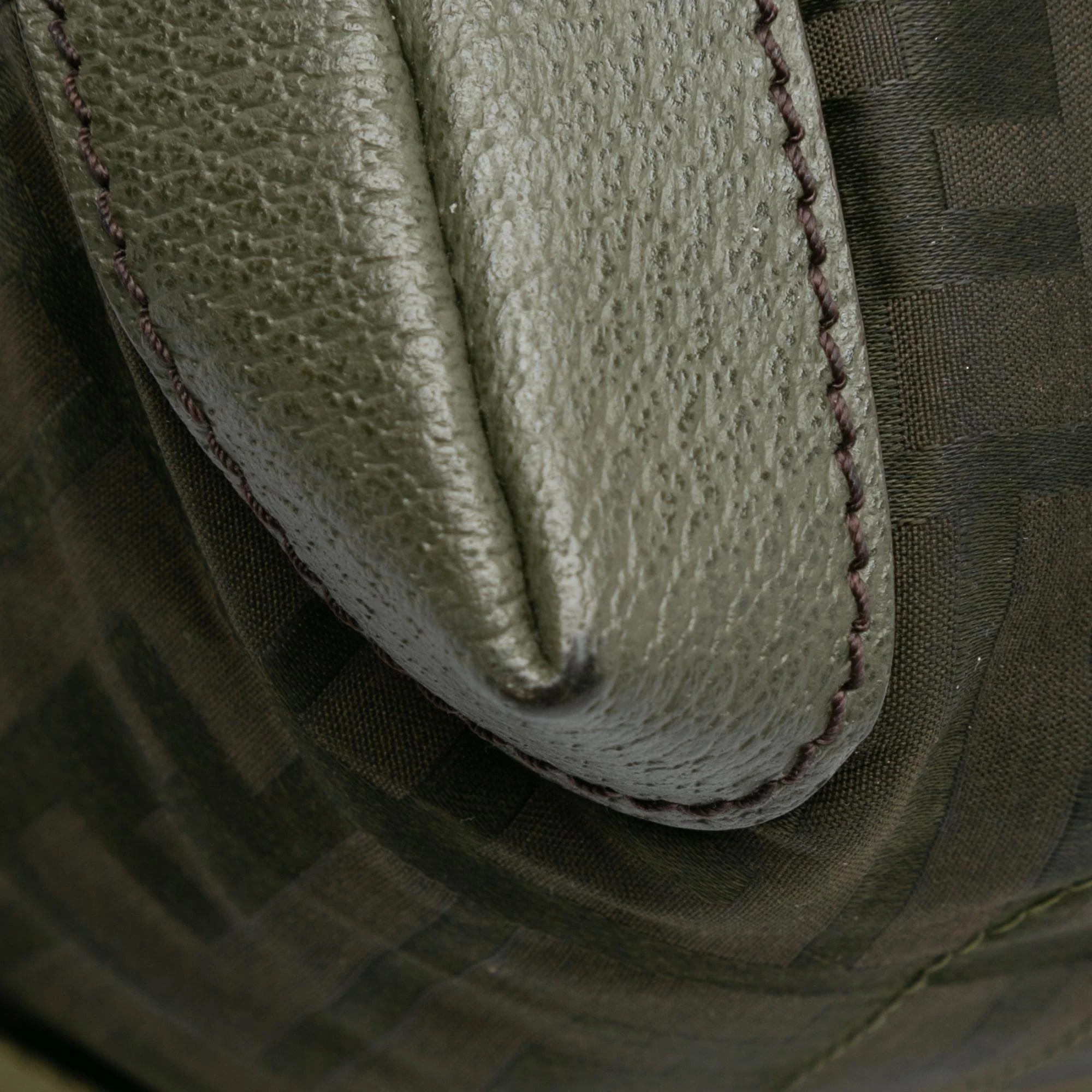 Fendi Zucca Nylon Zip Code Handbag - Image 10