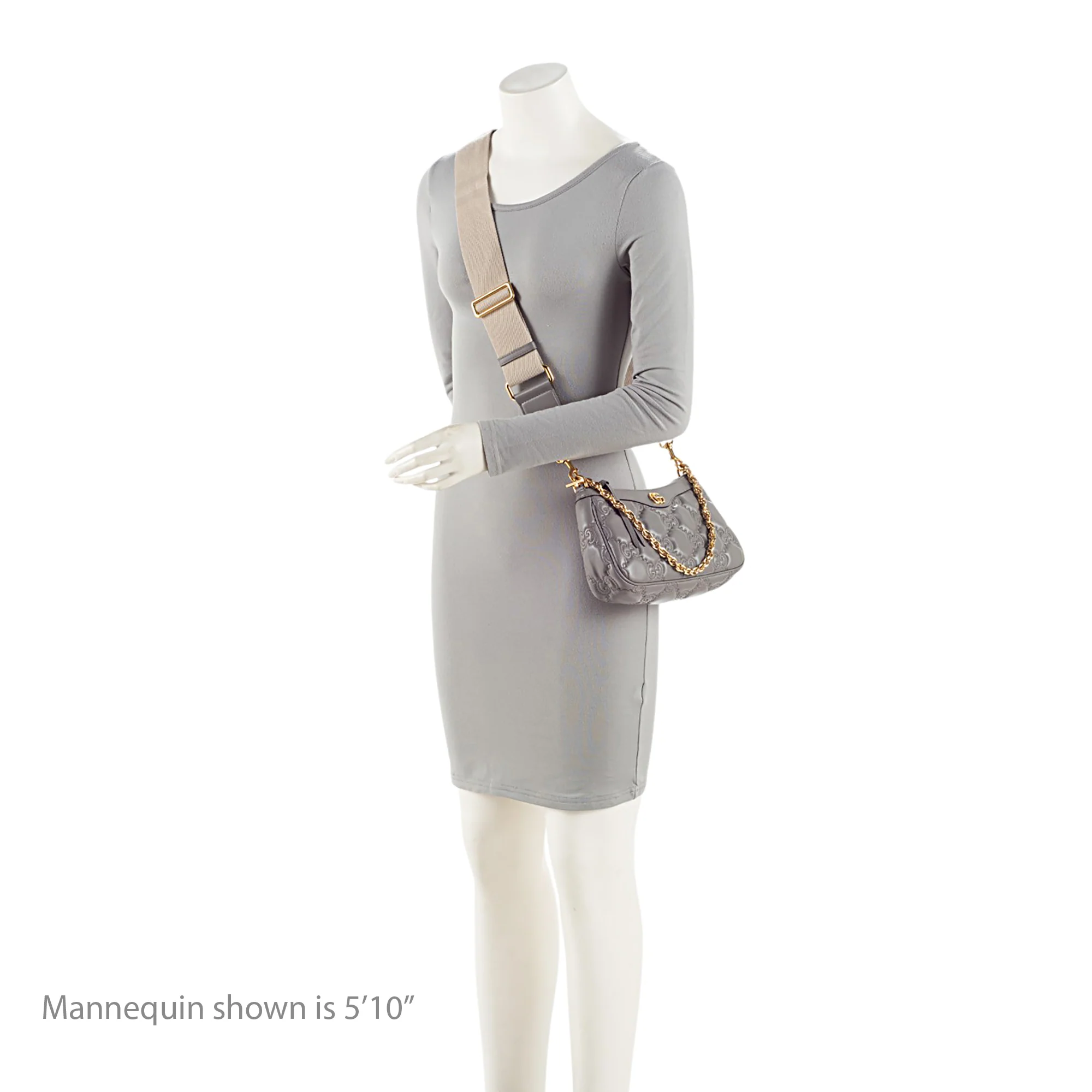 Gucci Jumbo GG Matelasse Leather Chain Small Crossbody - Image 5