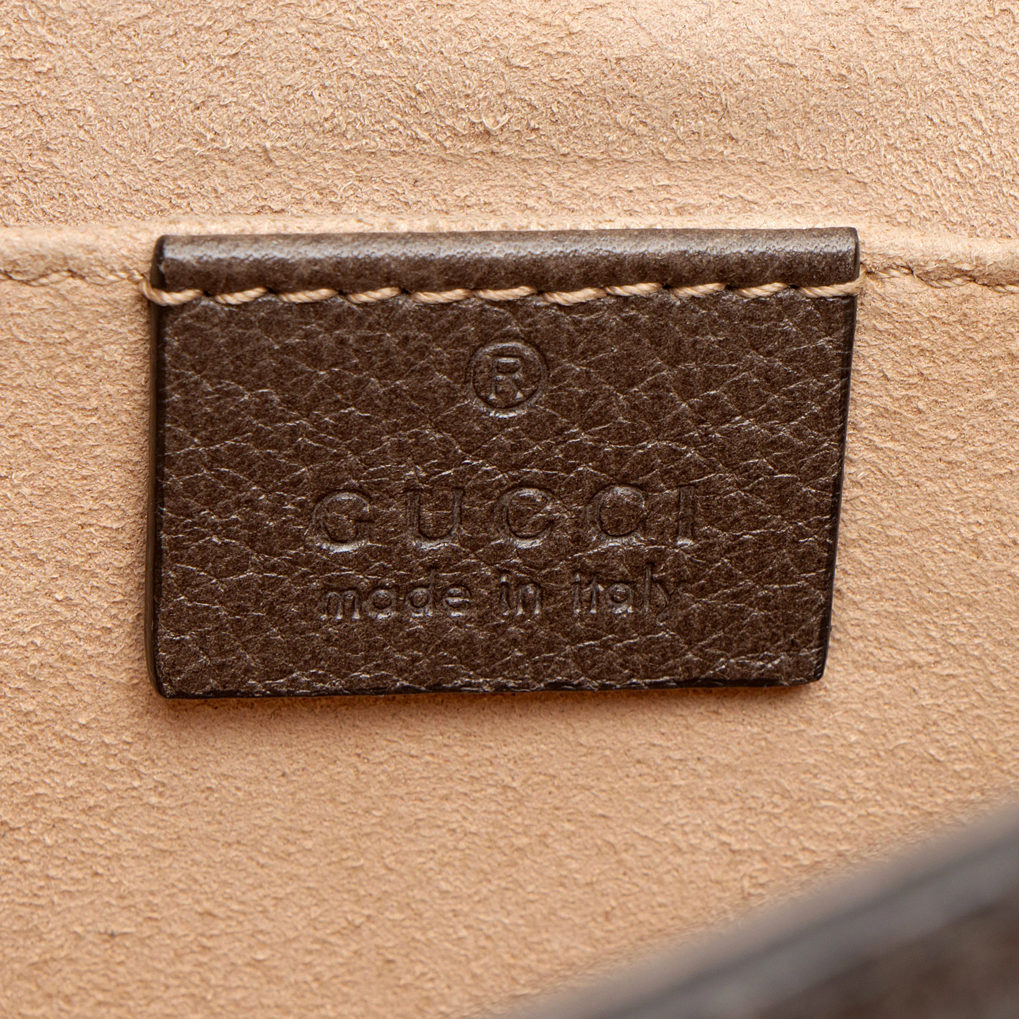 Gucci Leather Crystal Heart Linea Totem Small Crossbody - Image 8