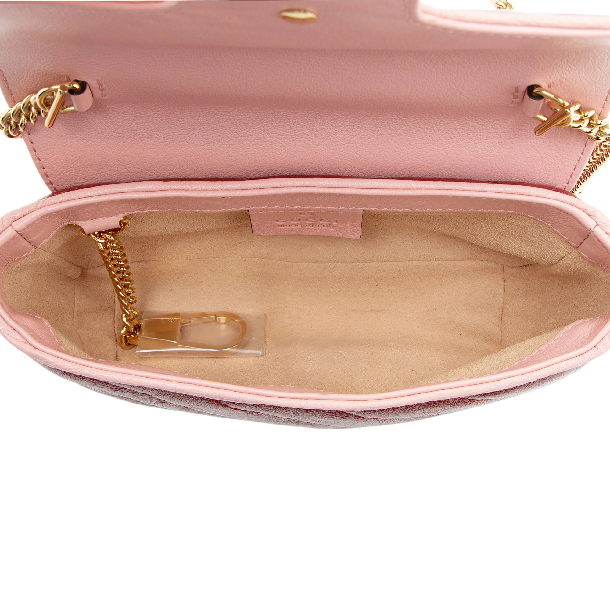 Gucci Matelasse Leather Torchon GG Marmont Super Mini Flap Bag - Image 7